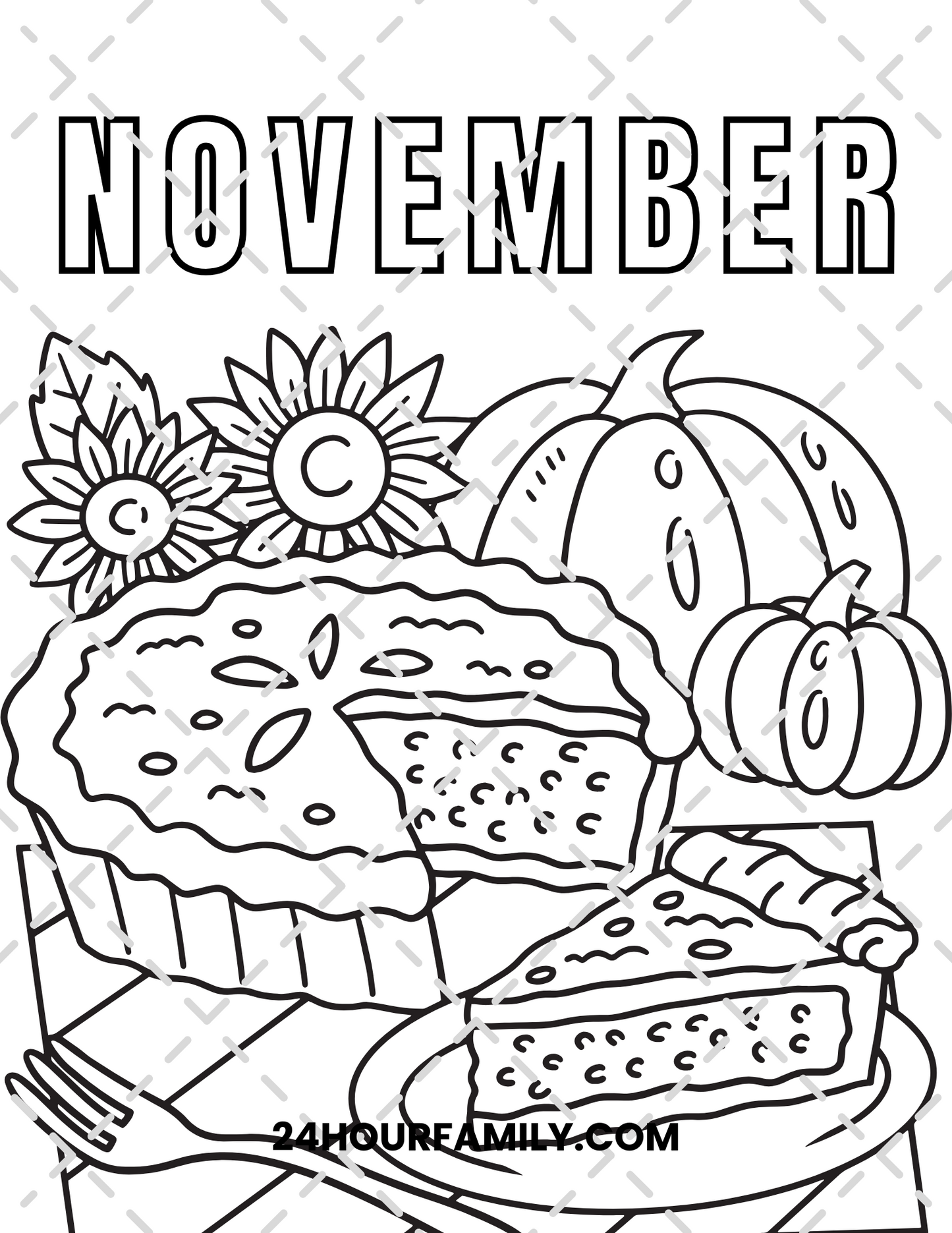 november coloring pages
