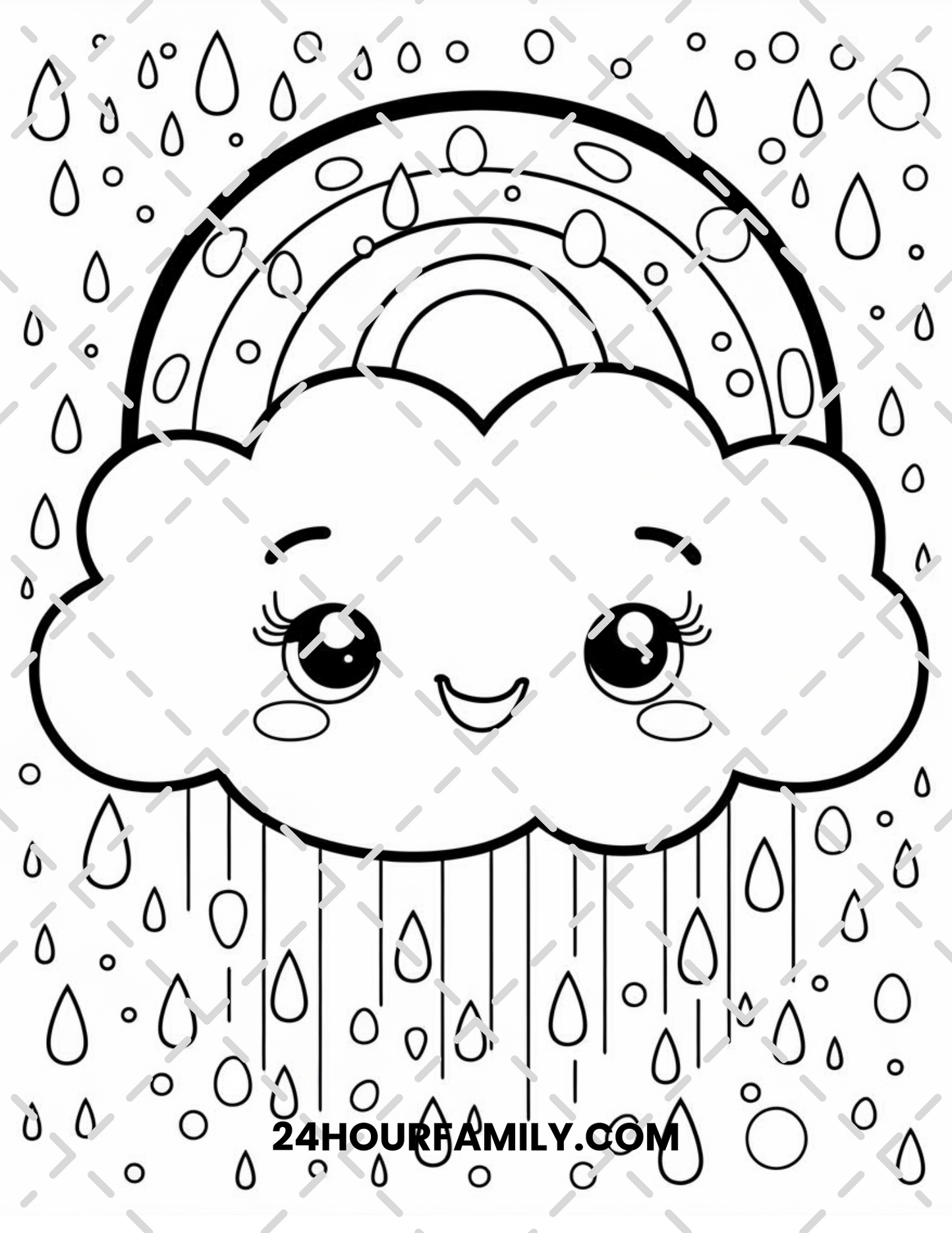 rainbow coloring pages
