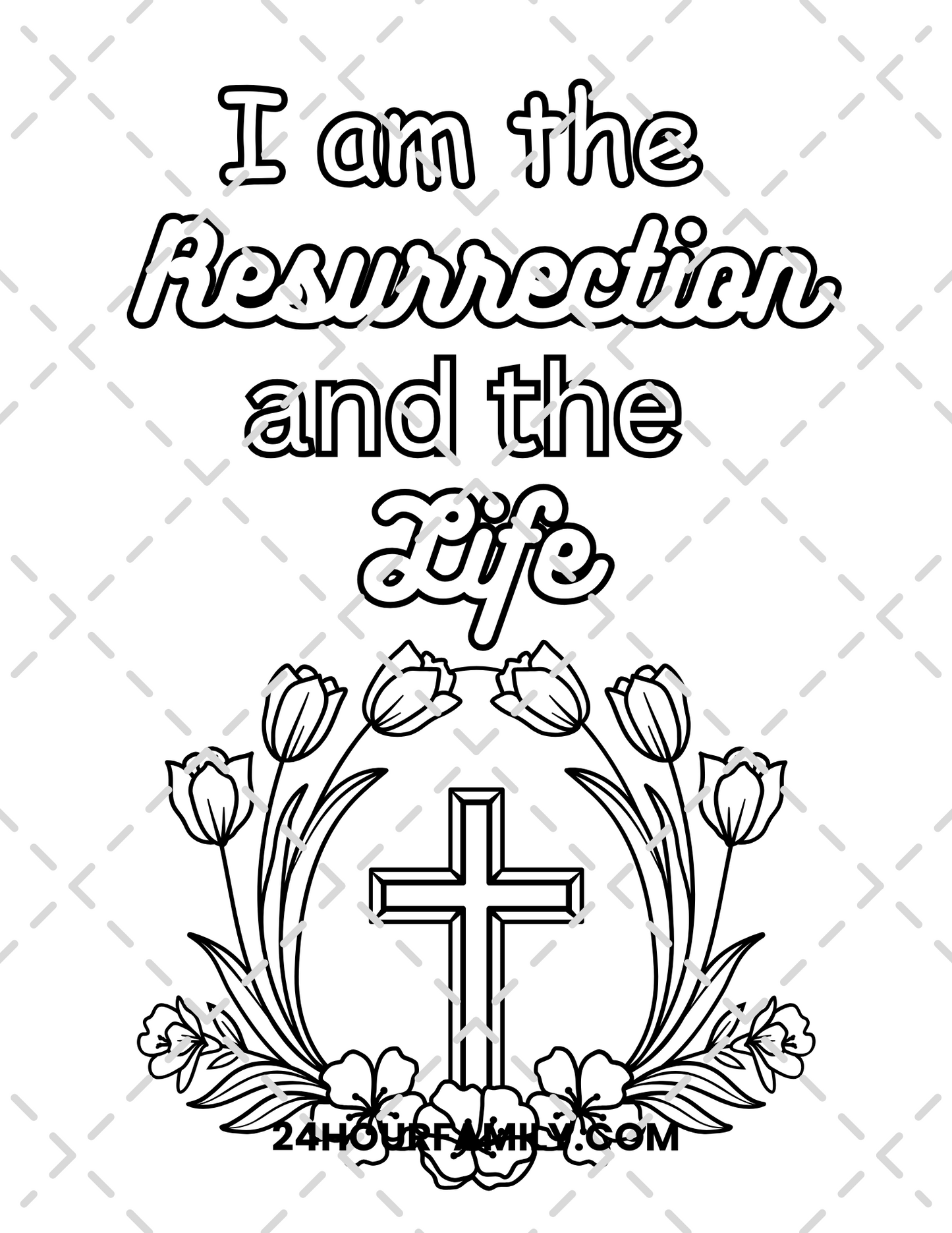 christian easter coloring pages