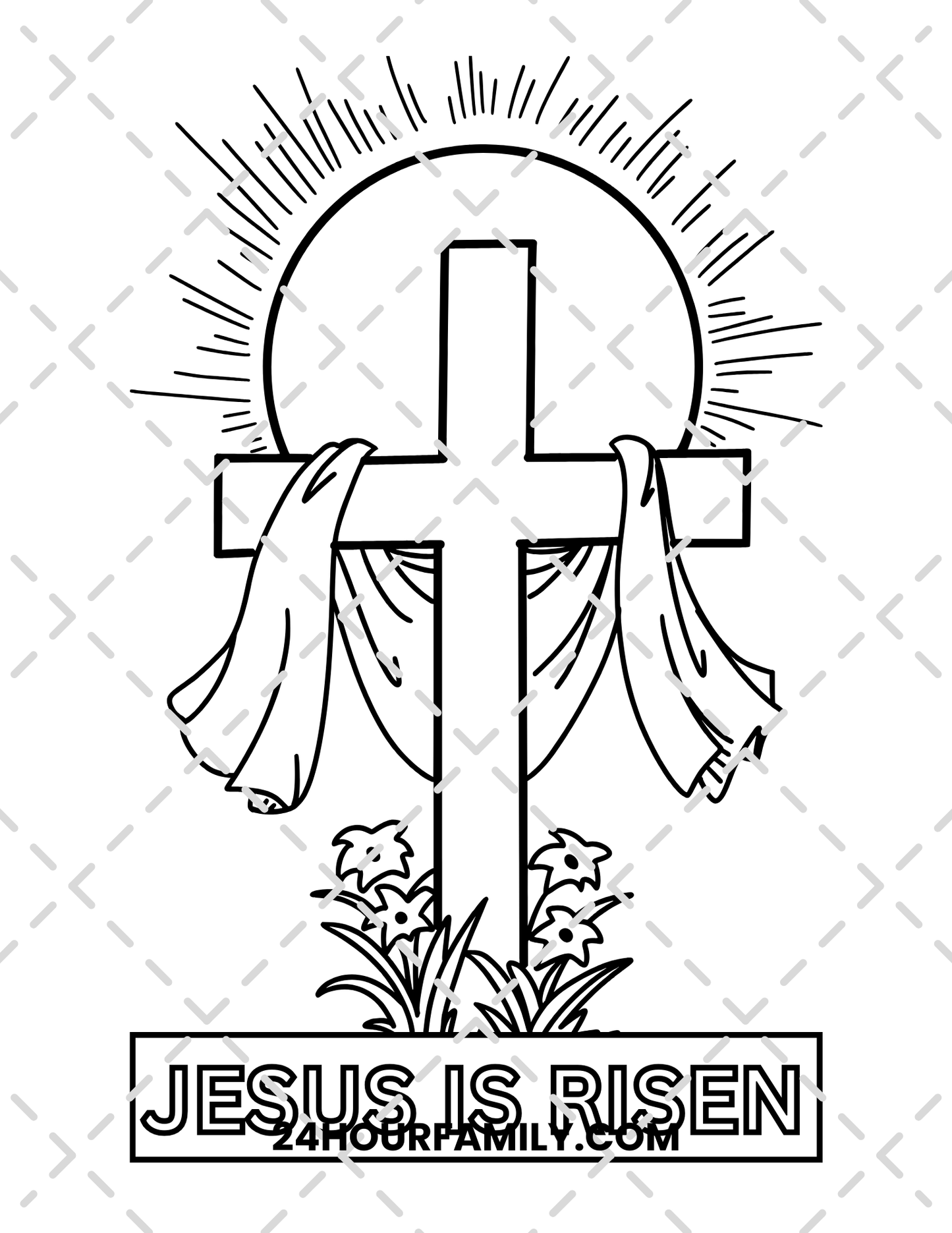 christian easter coloring pages