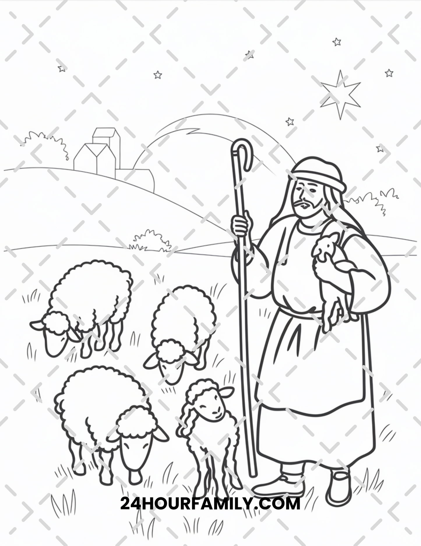 religious christmas coloring pages