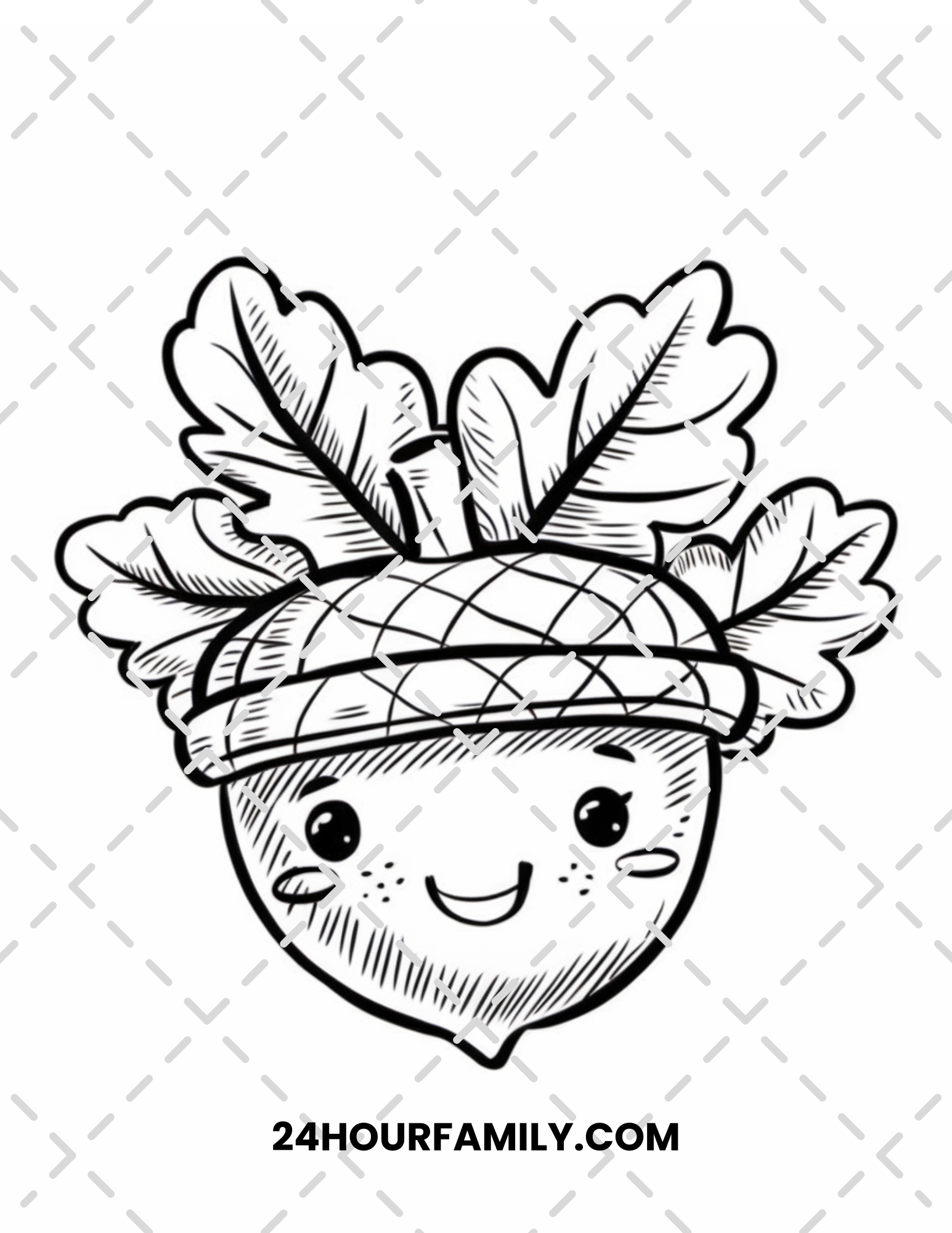 acorn coloring pages