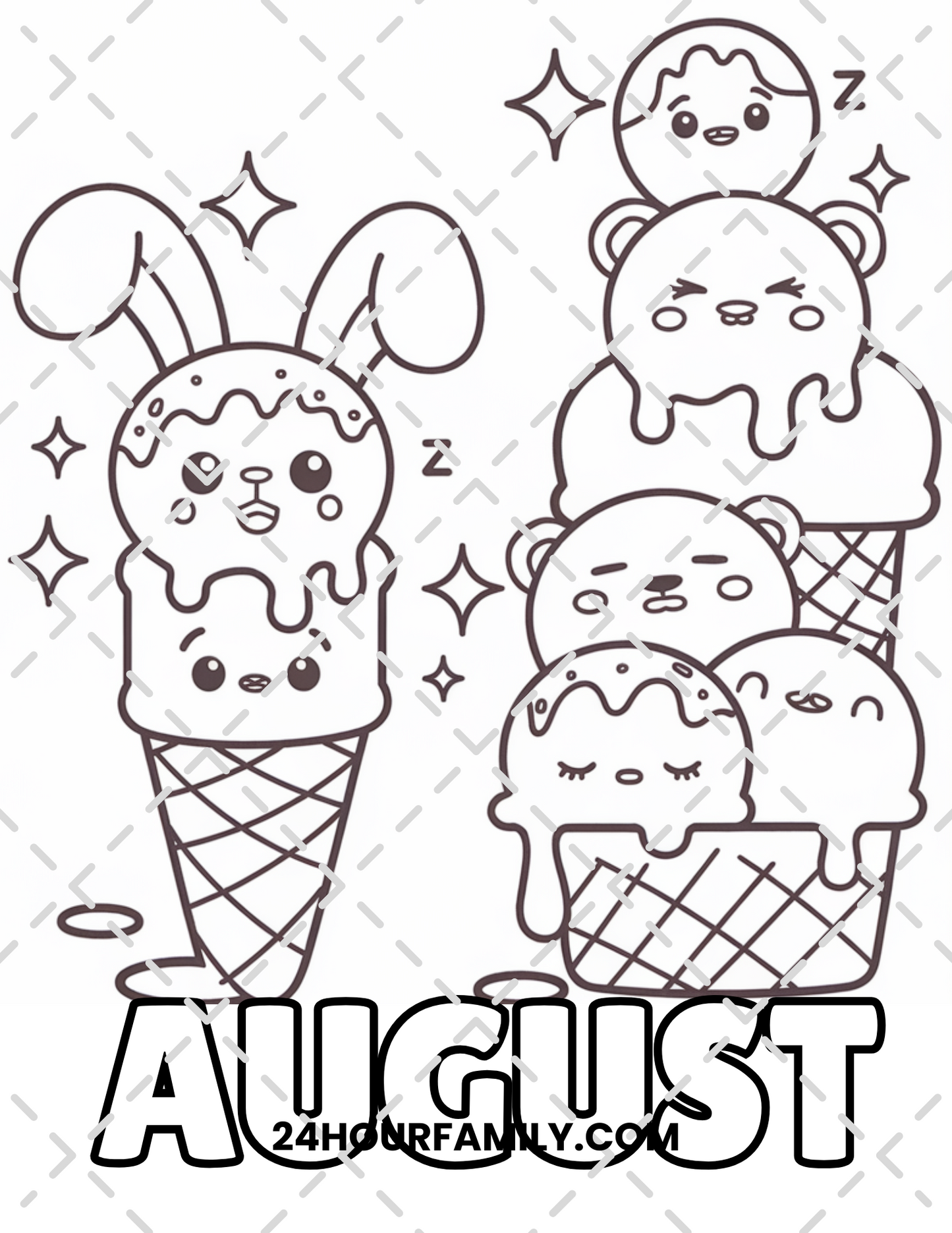 august coloring pages