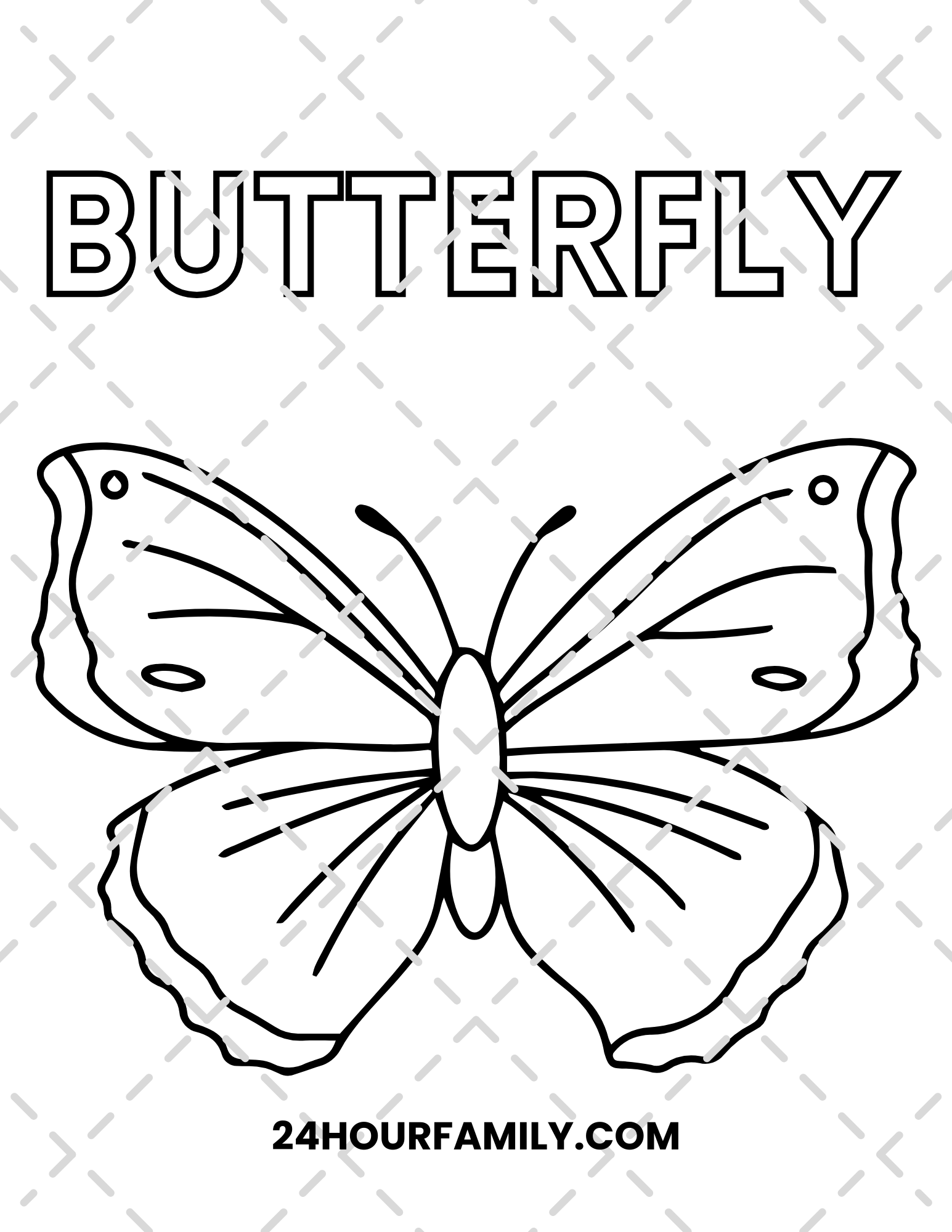 butterfly coloring pages
