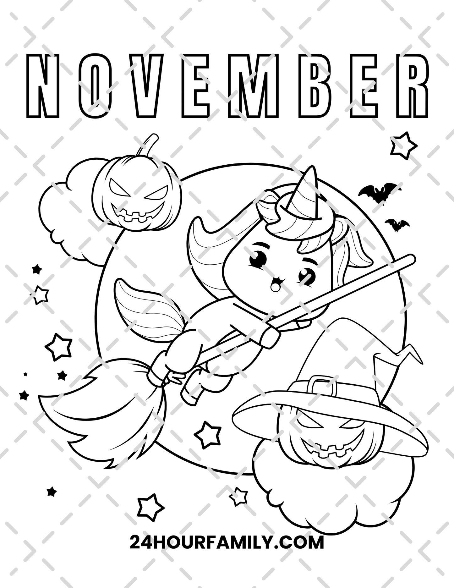 november coloring pages