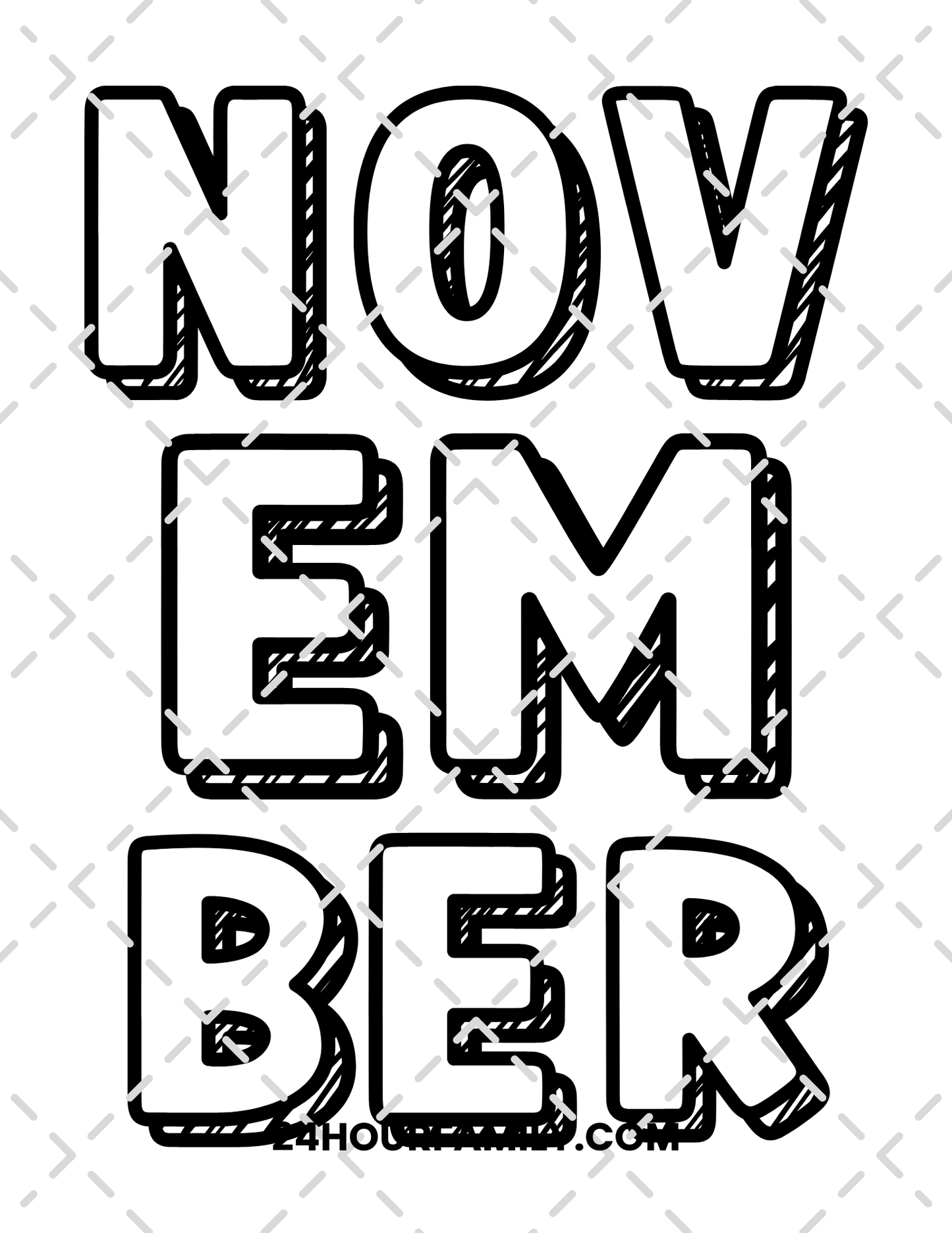 november coloring pages