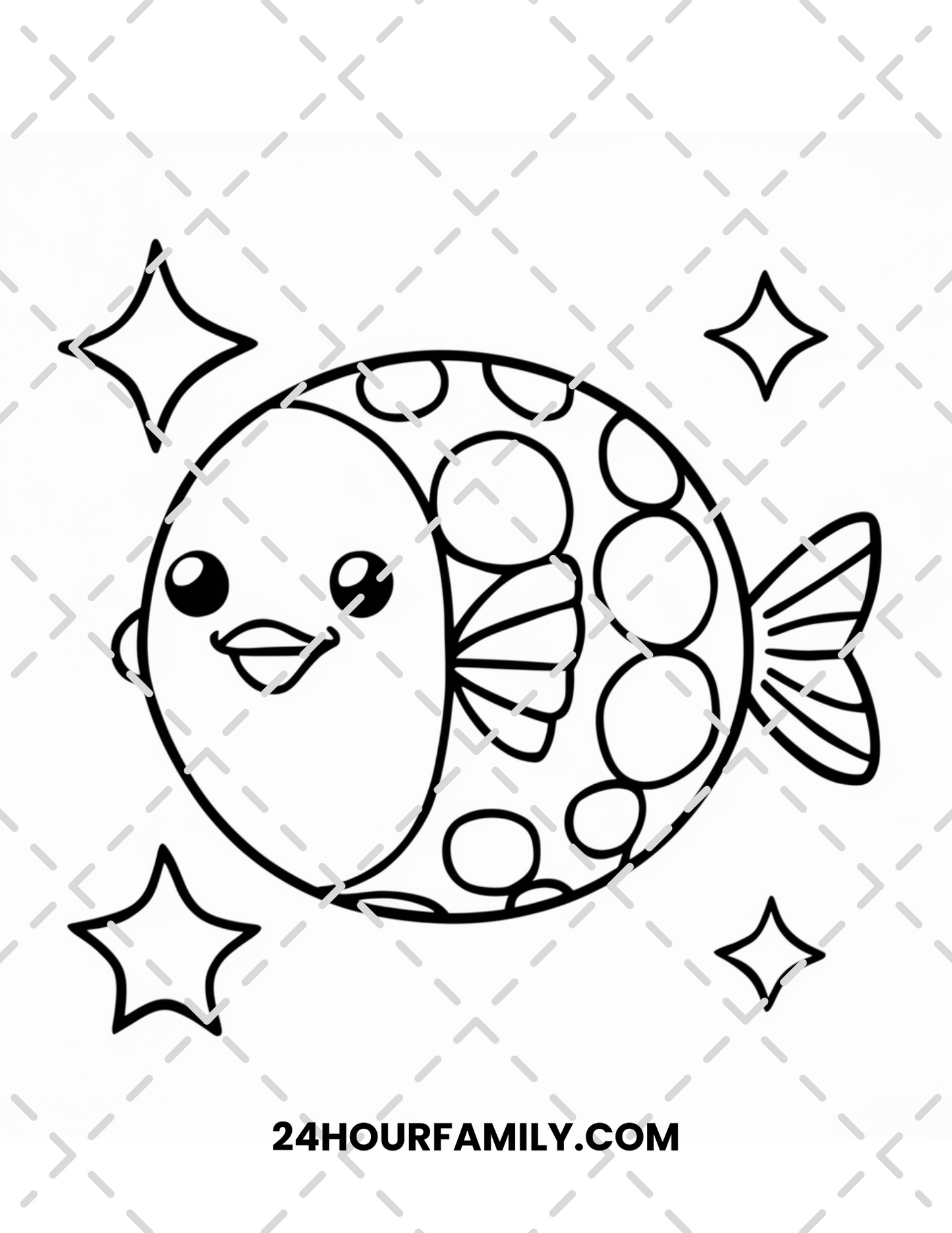 puffer fish coloring pages