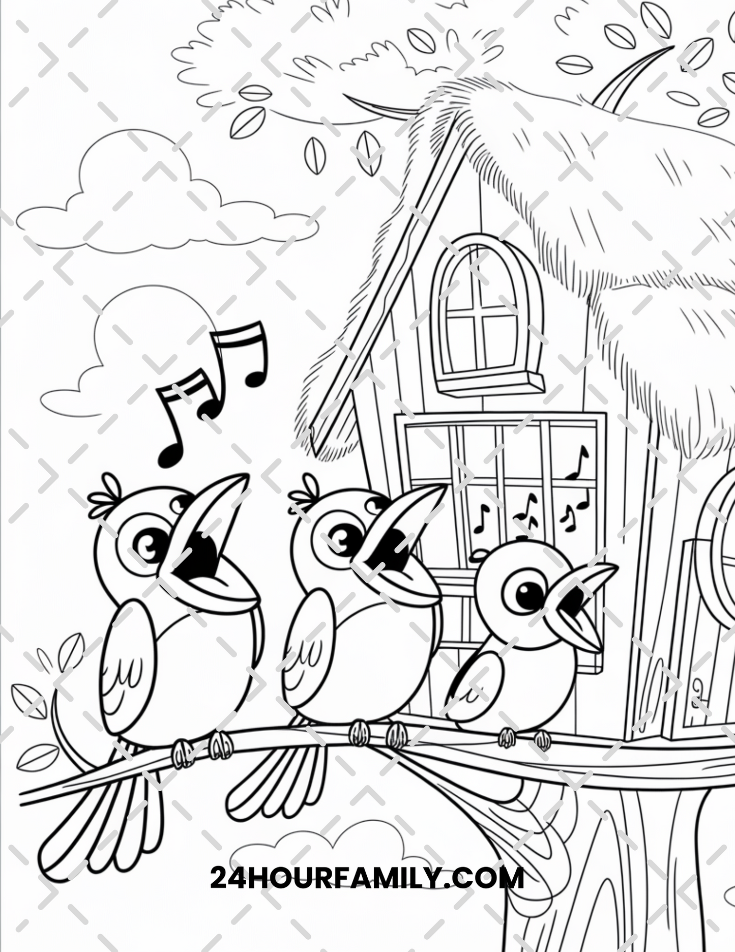 birds coloring pages for kids