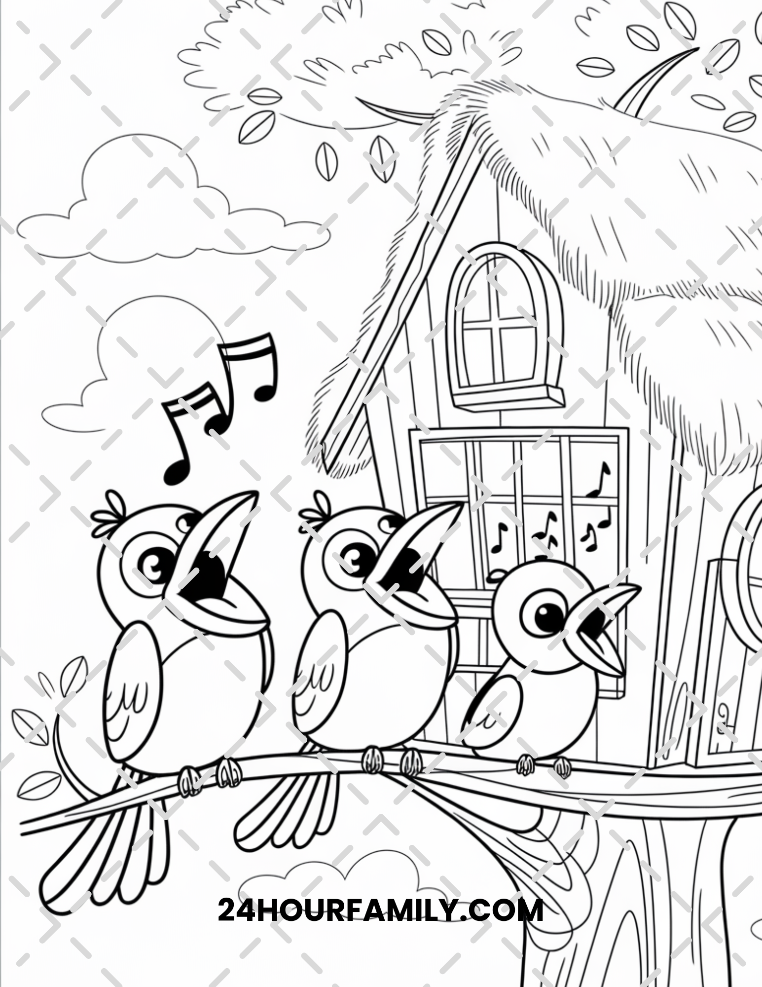 birds coloring pages for kids