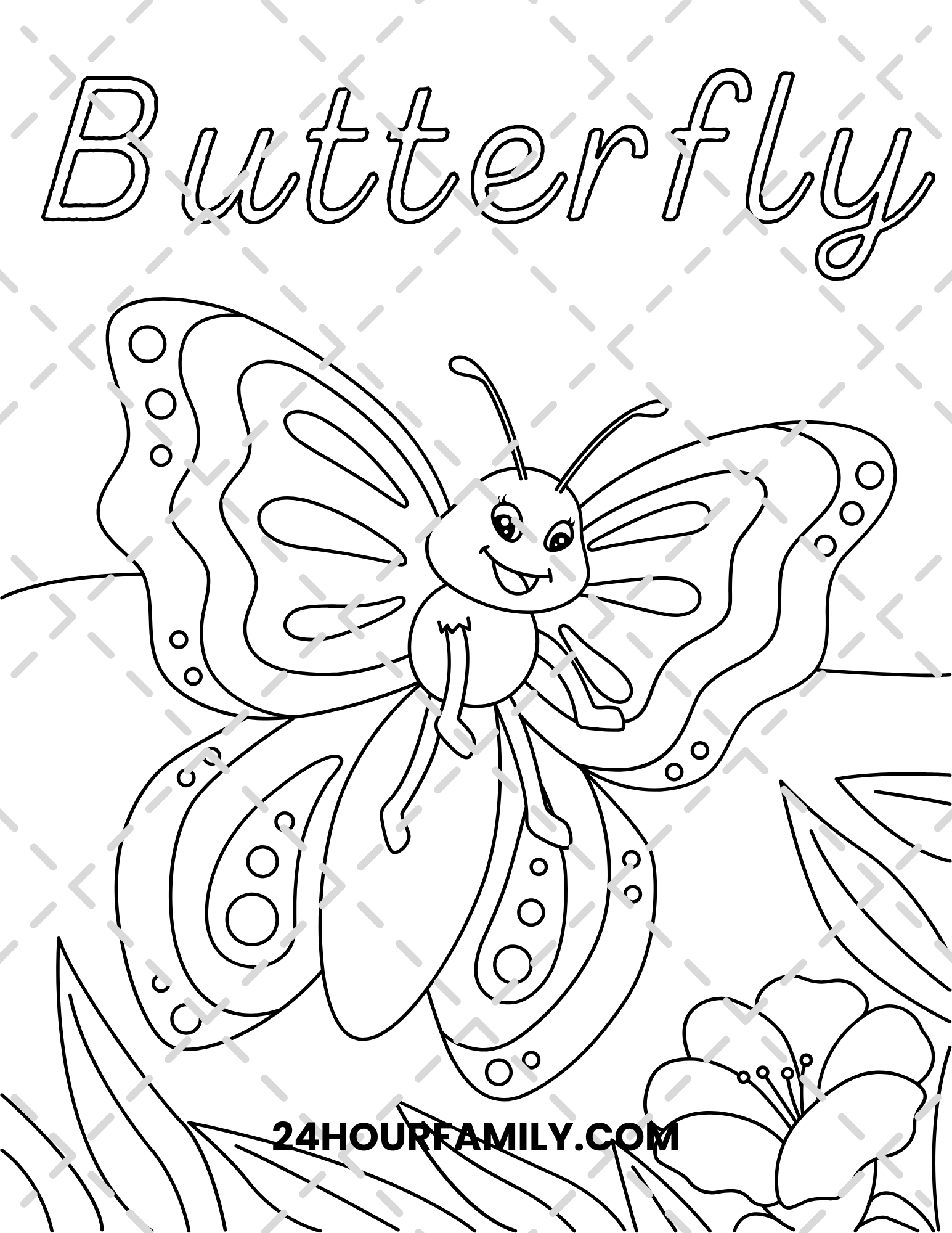 butterfly coloring pages