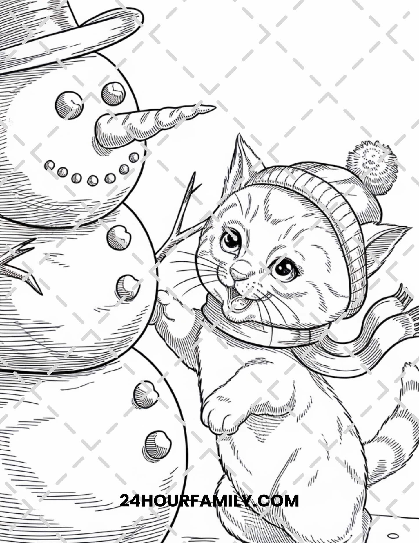 snowman coloring pages