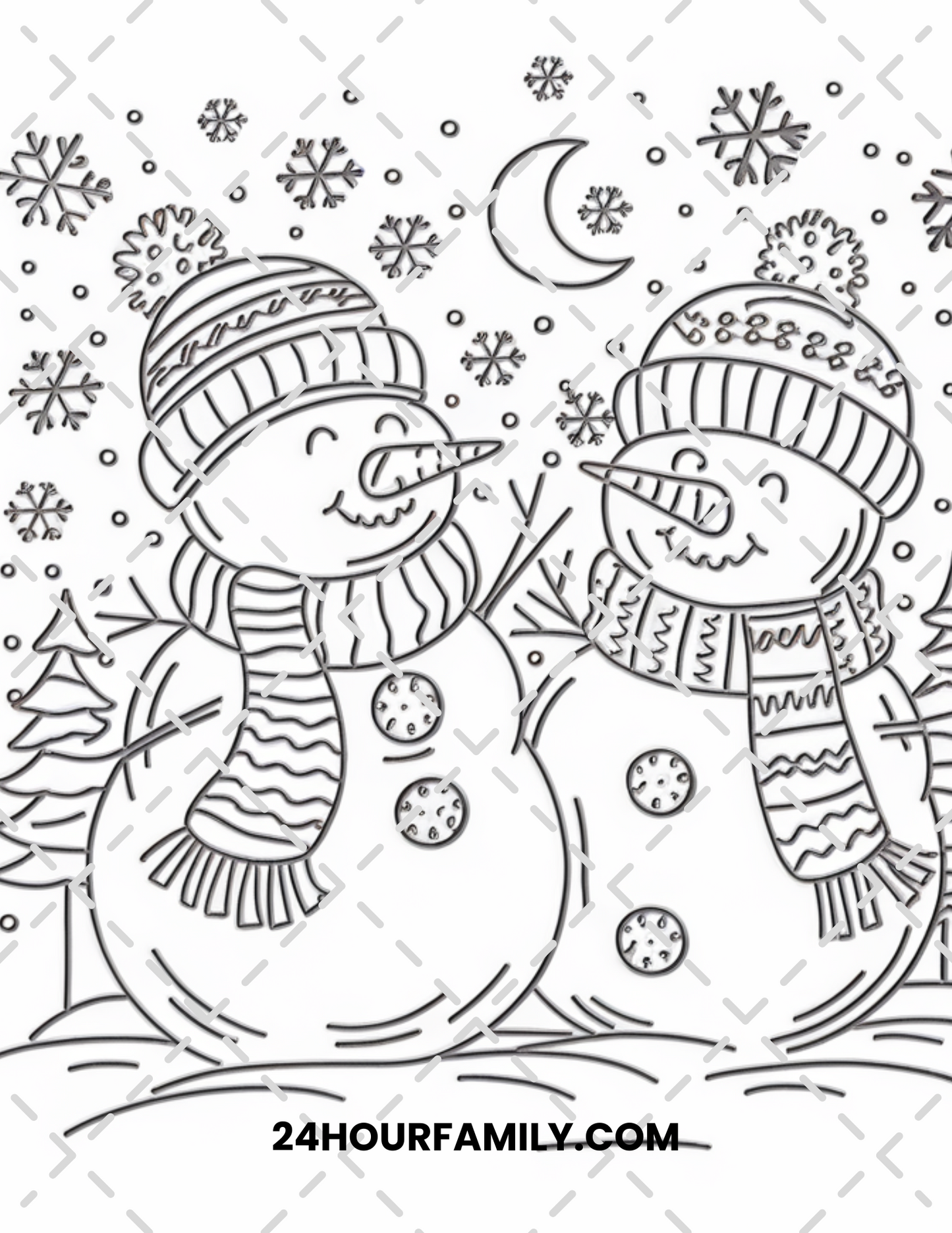 snowman coloring pages