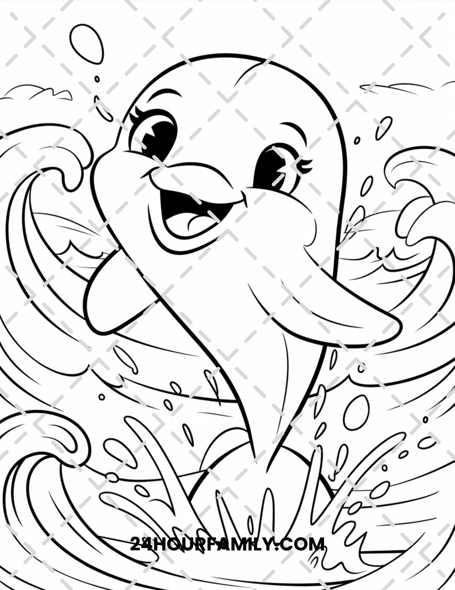 baby dolphin coloring pages