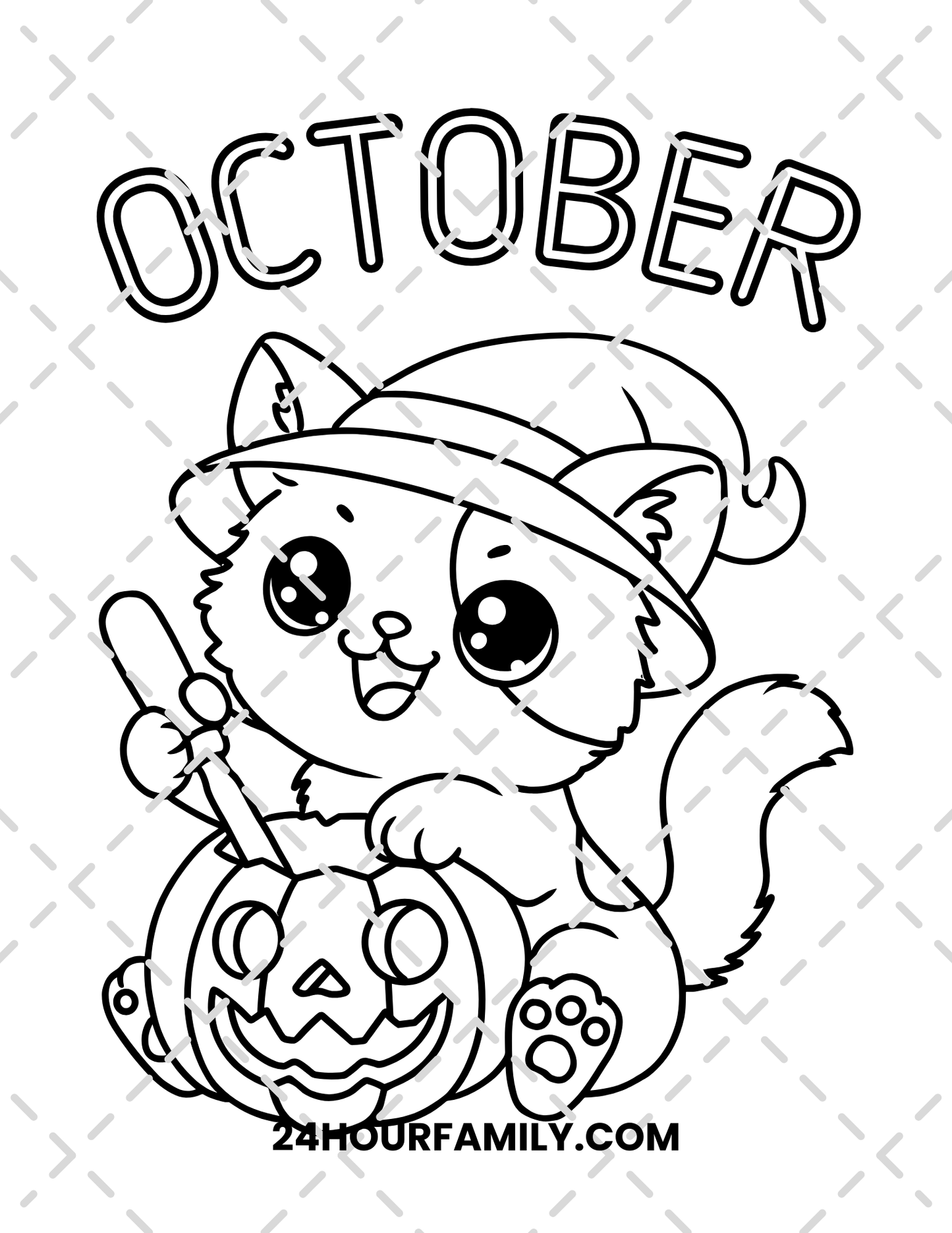 october coloring pages