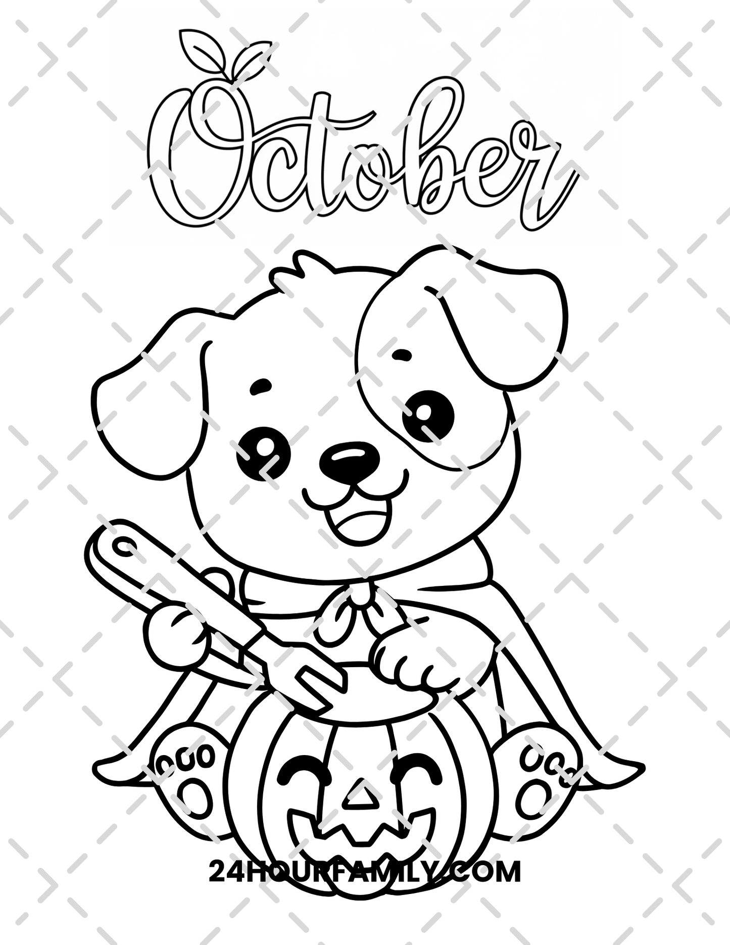 october coloring pages