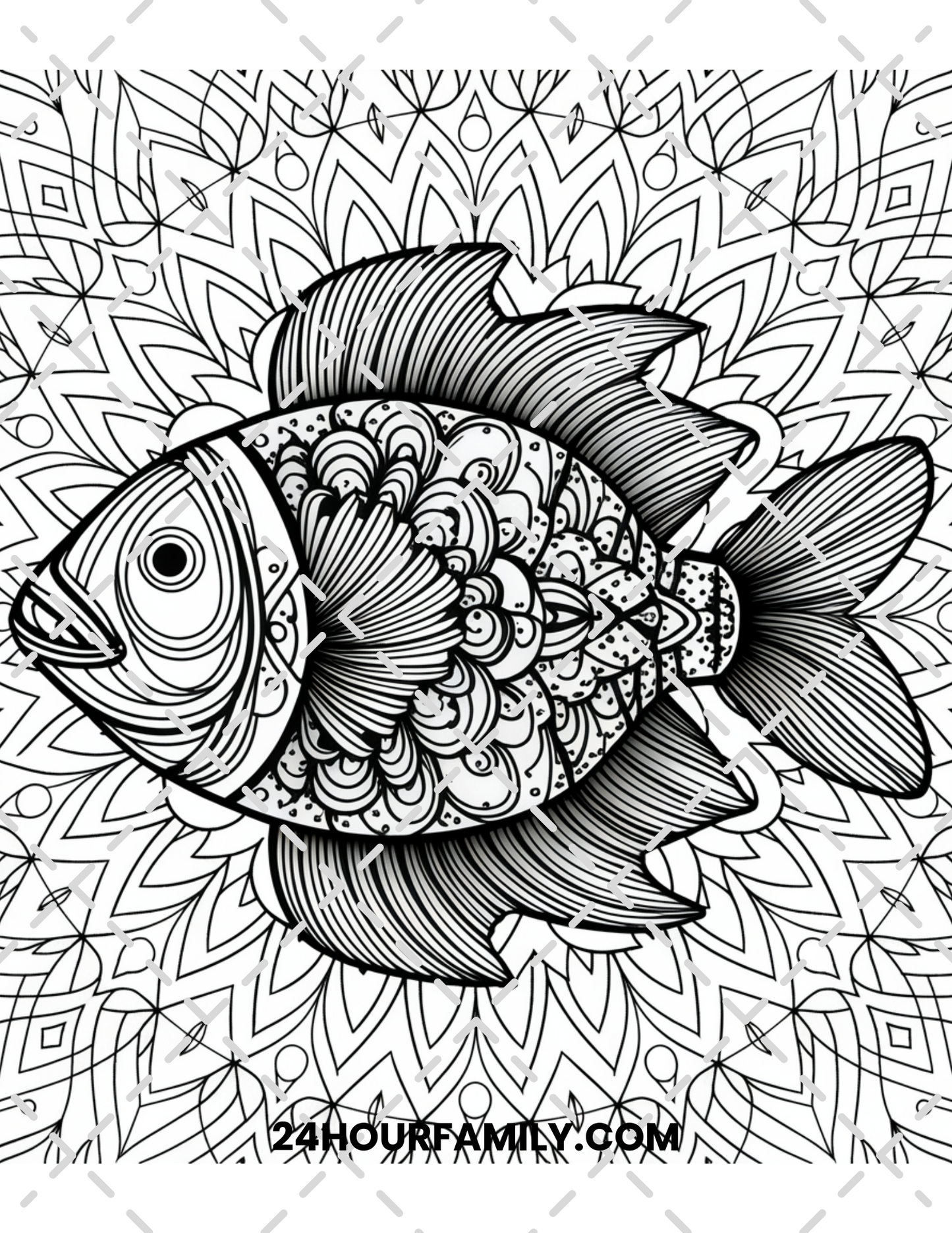 fish coloring pages for adults