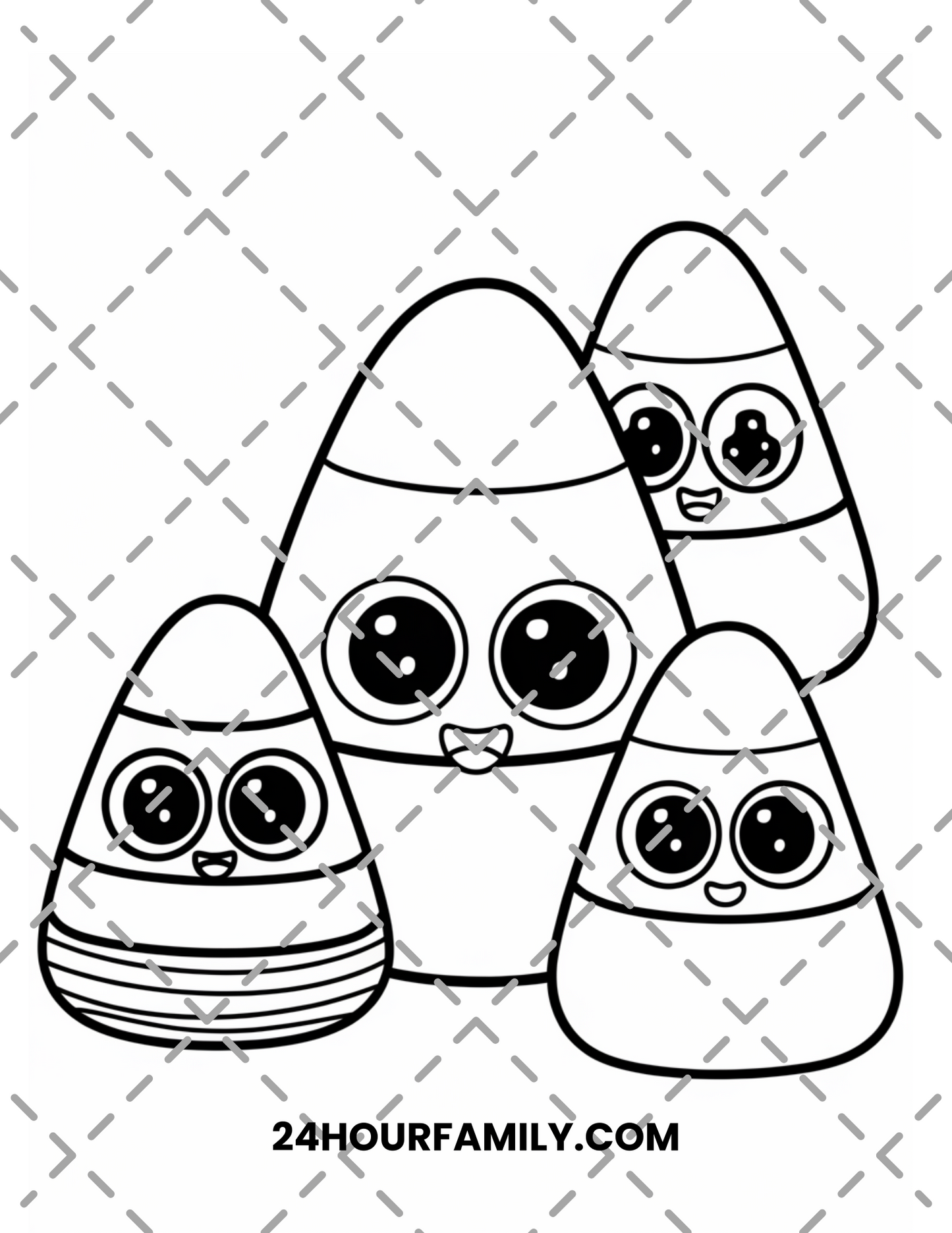 candy corn coloring pages