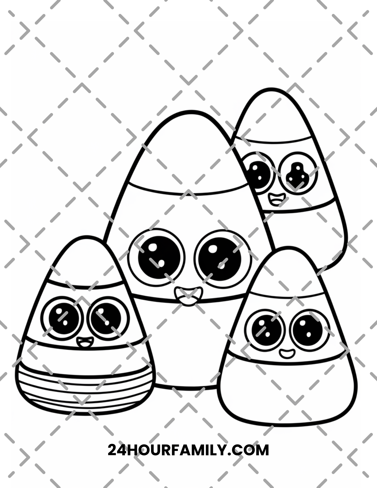 candy corn coloring pages