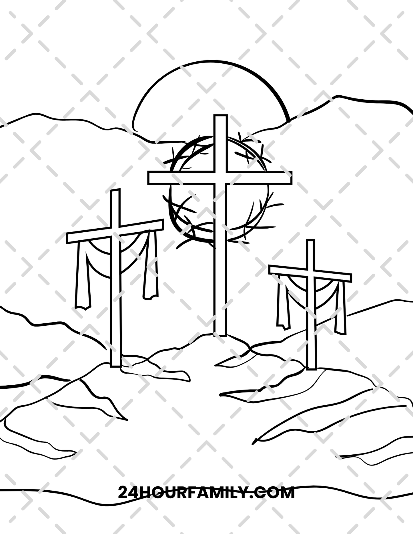christian easter coloring pages