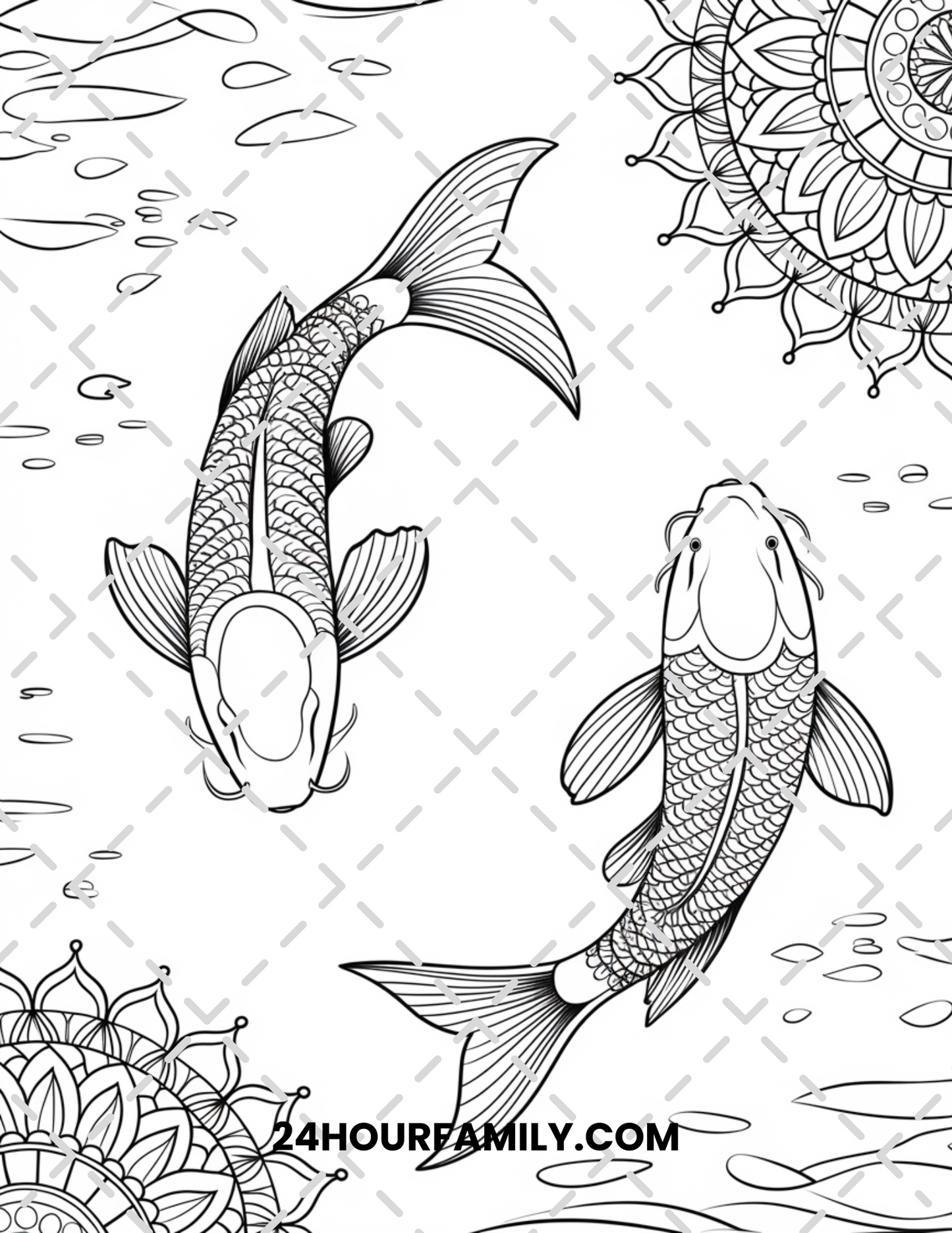 fish coloring pages for adults