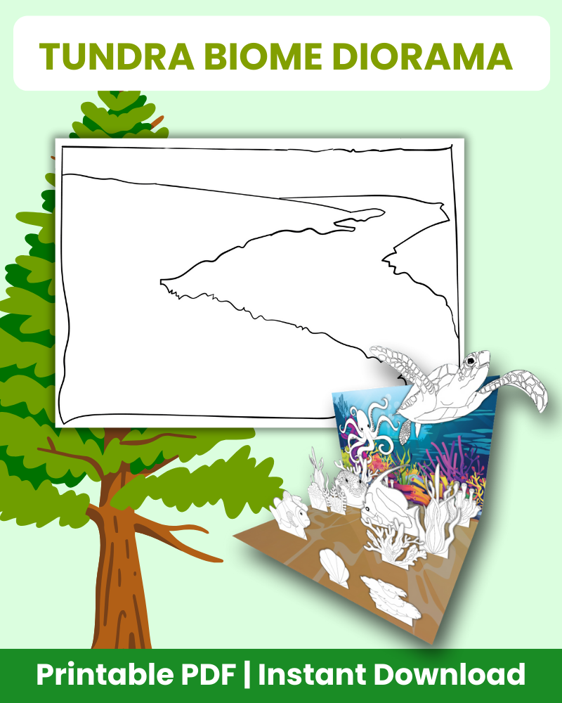 tundra biome diorama printable crafts