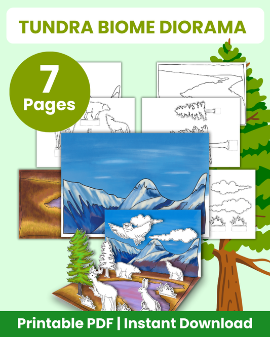 tundra biome diorama printable crafts