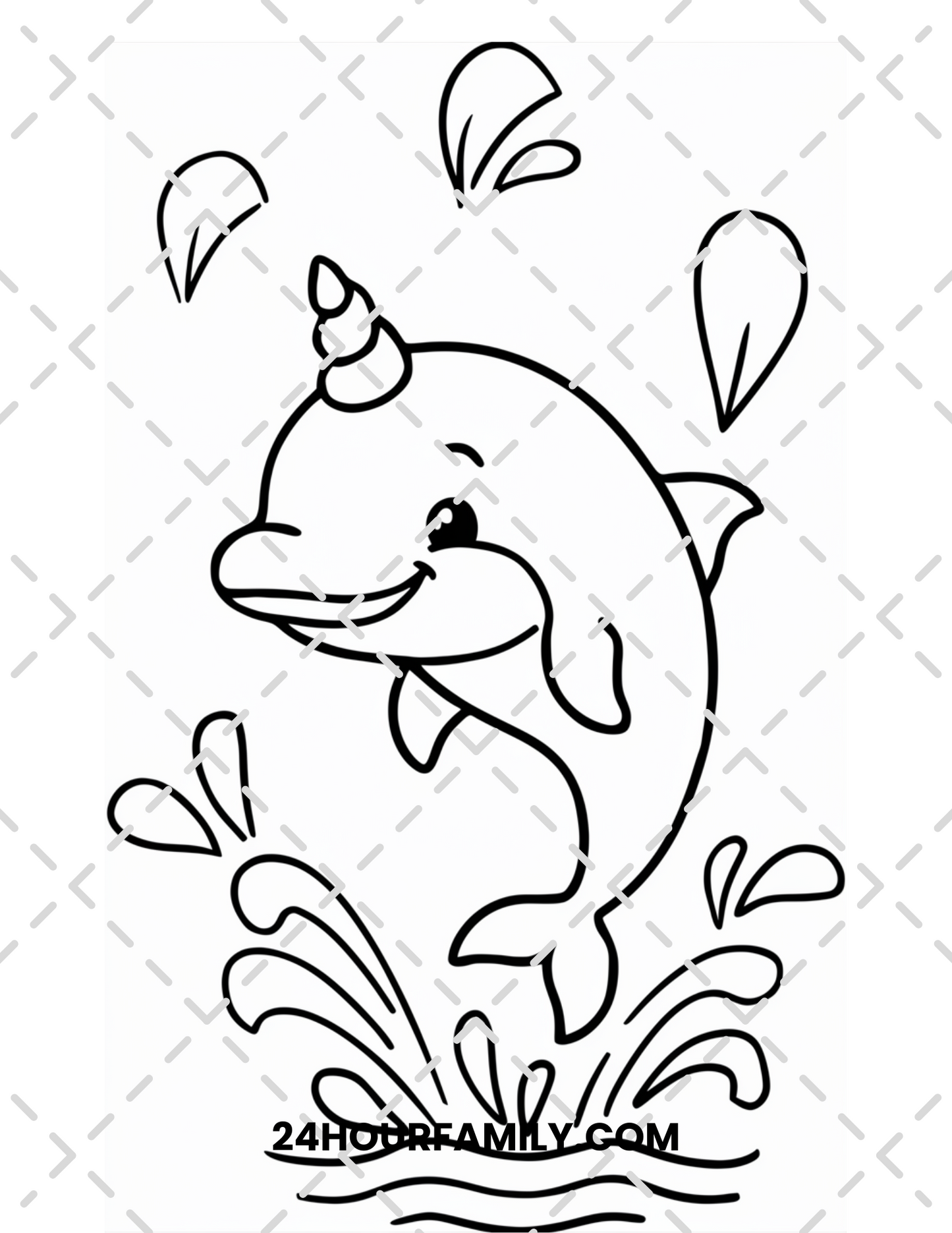 baby dolphin coloring pages
