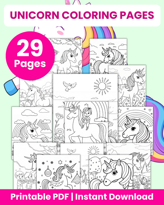 unicorn coloring pages