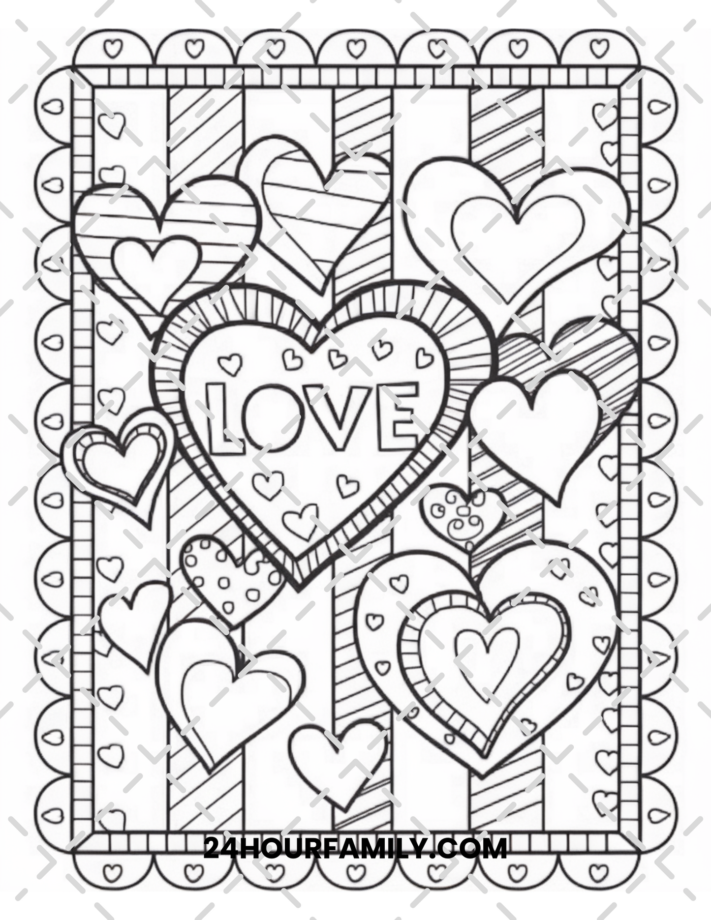 valentine coloring pages for adults