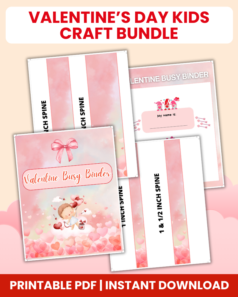 valentine's day kids craft bundle