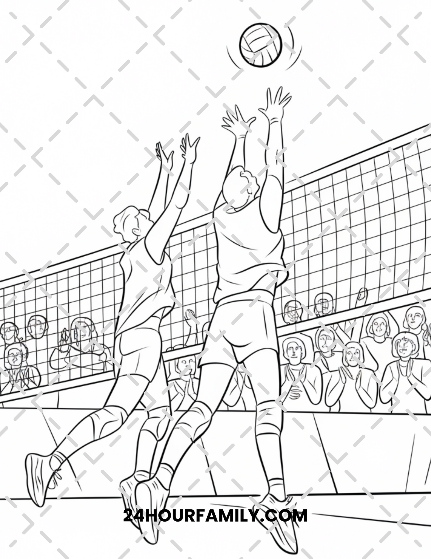 volleyball coloring pages