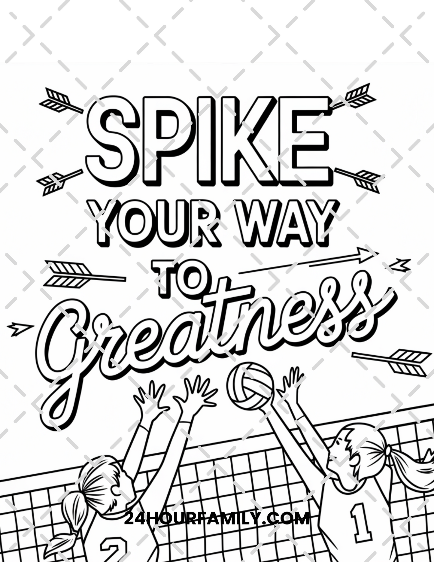 volleyball coloring pages