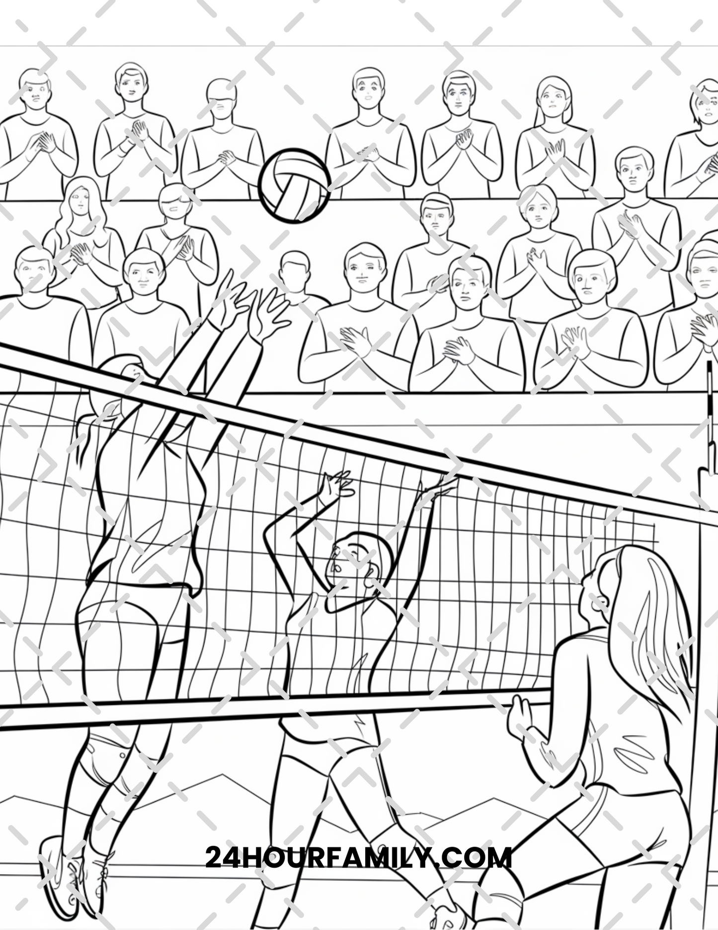 volleyball coloring pages