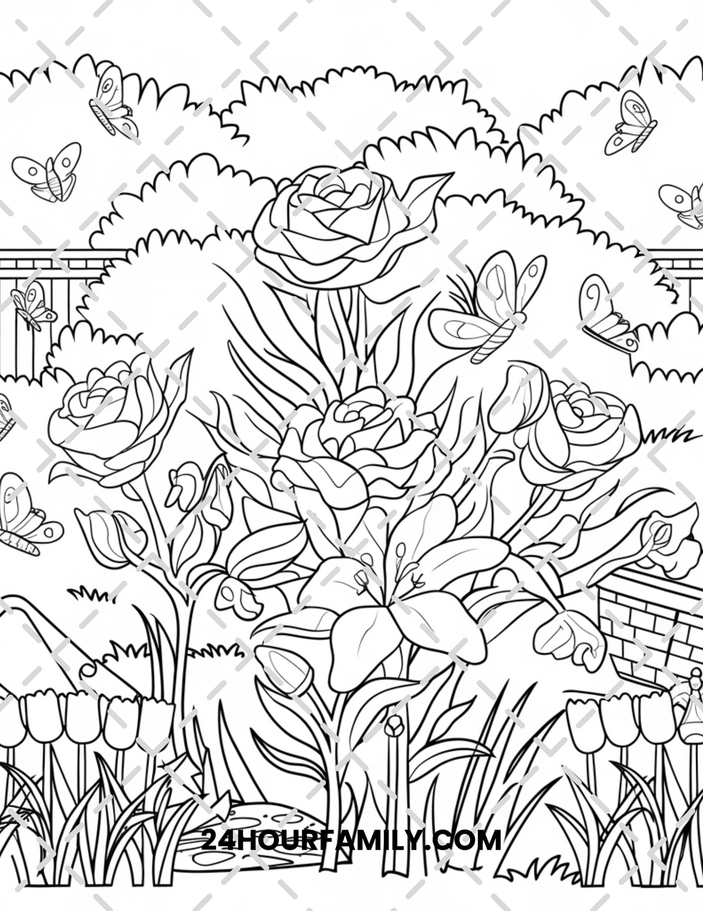 watercolor coloring pages