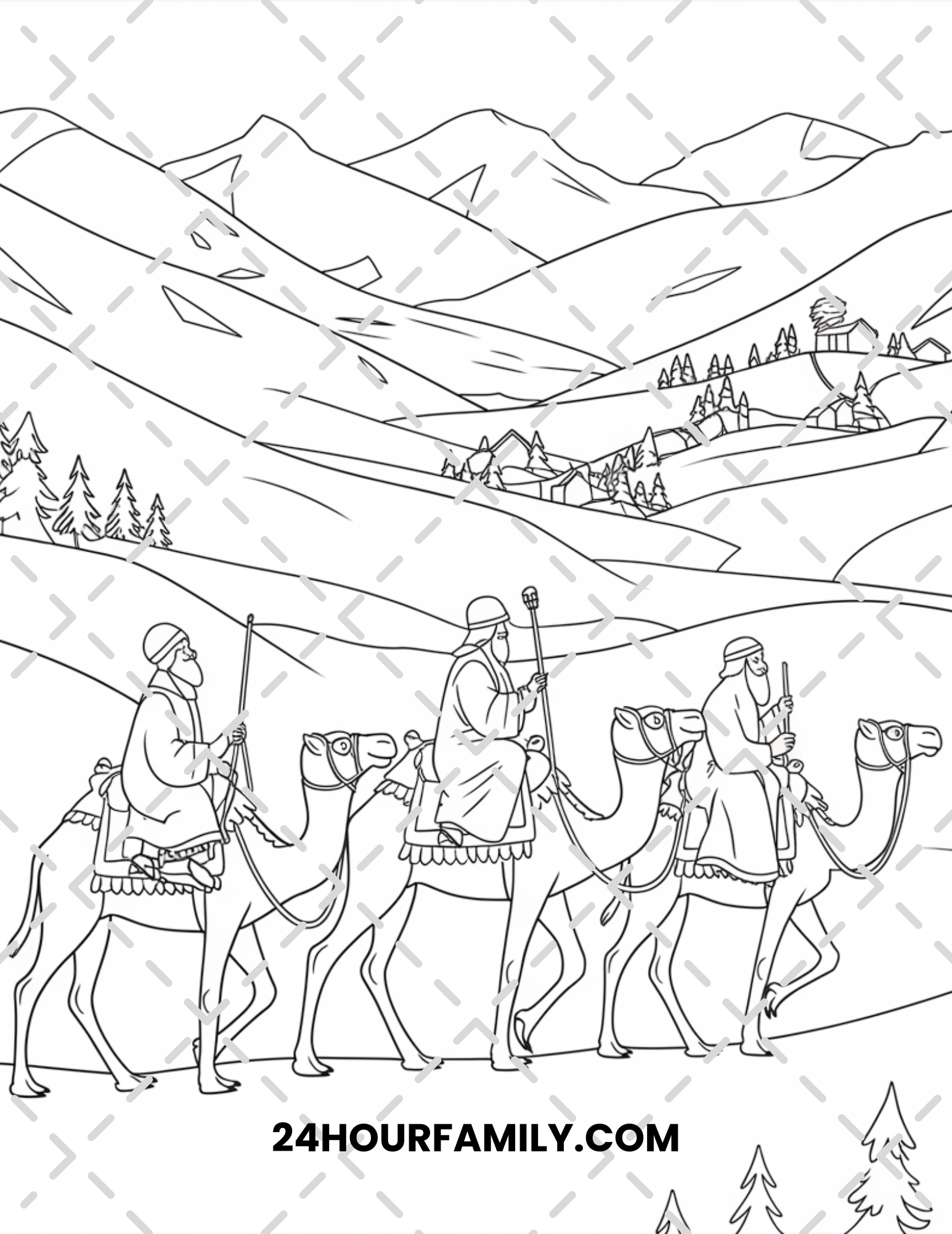 wise men coloring pages