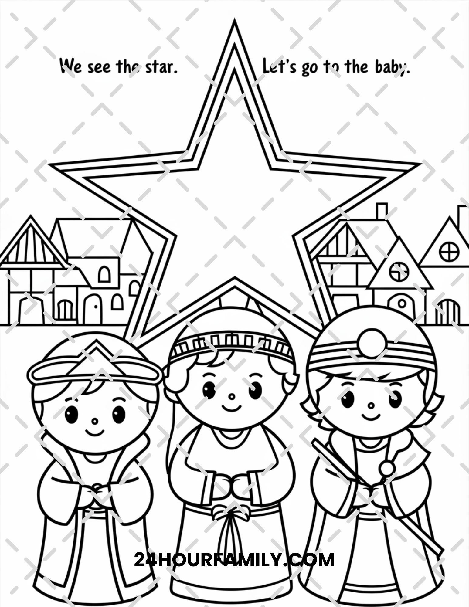 wise men coloring pages
