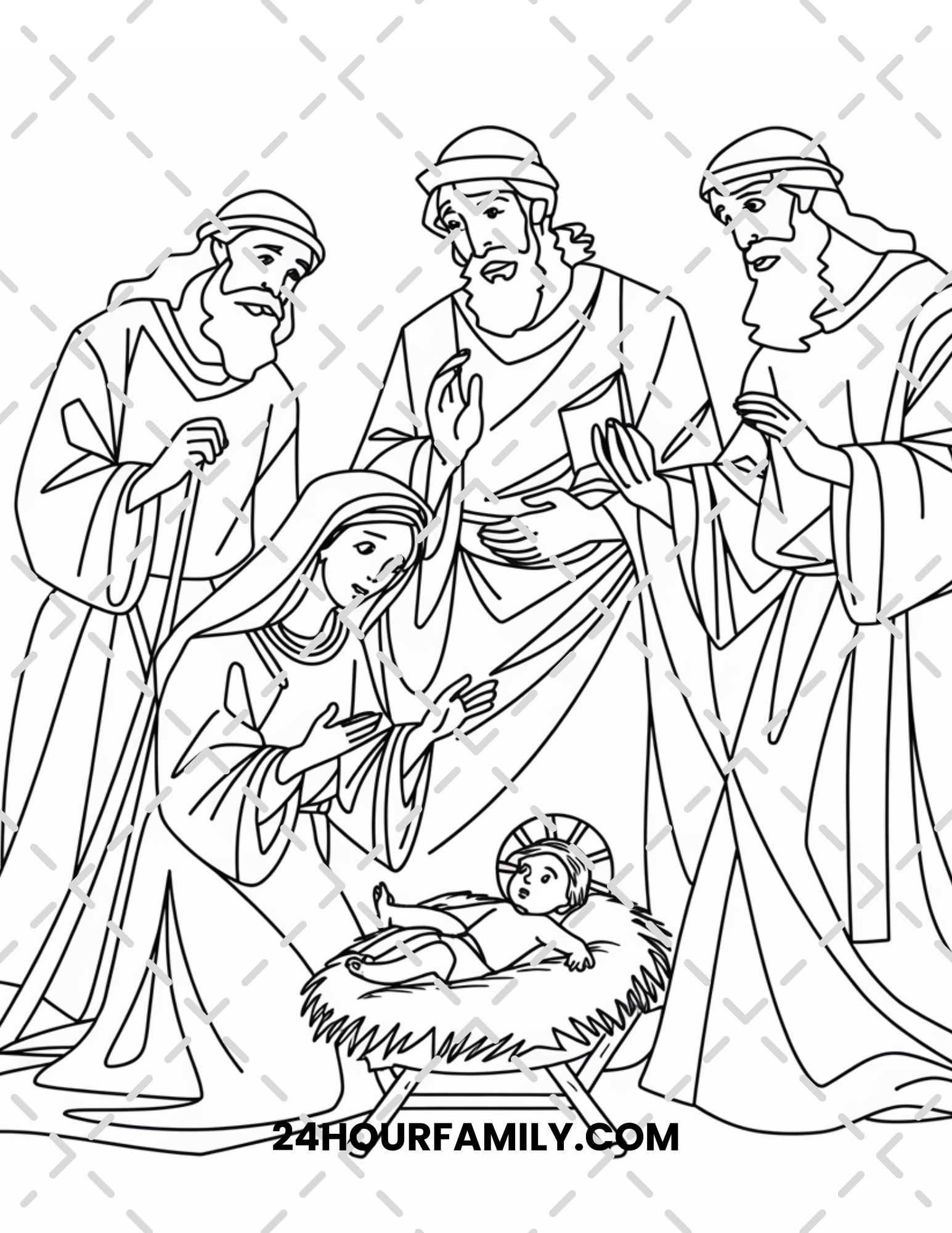 wise men coloring pages