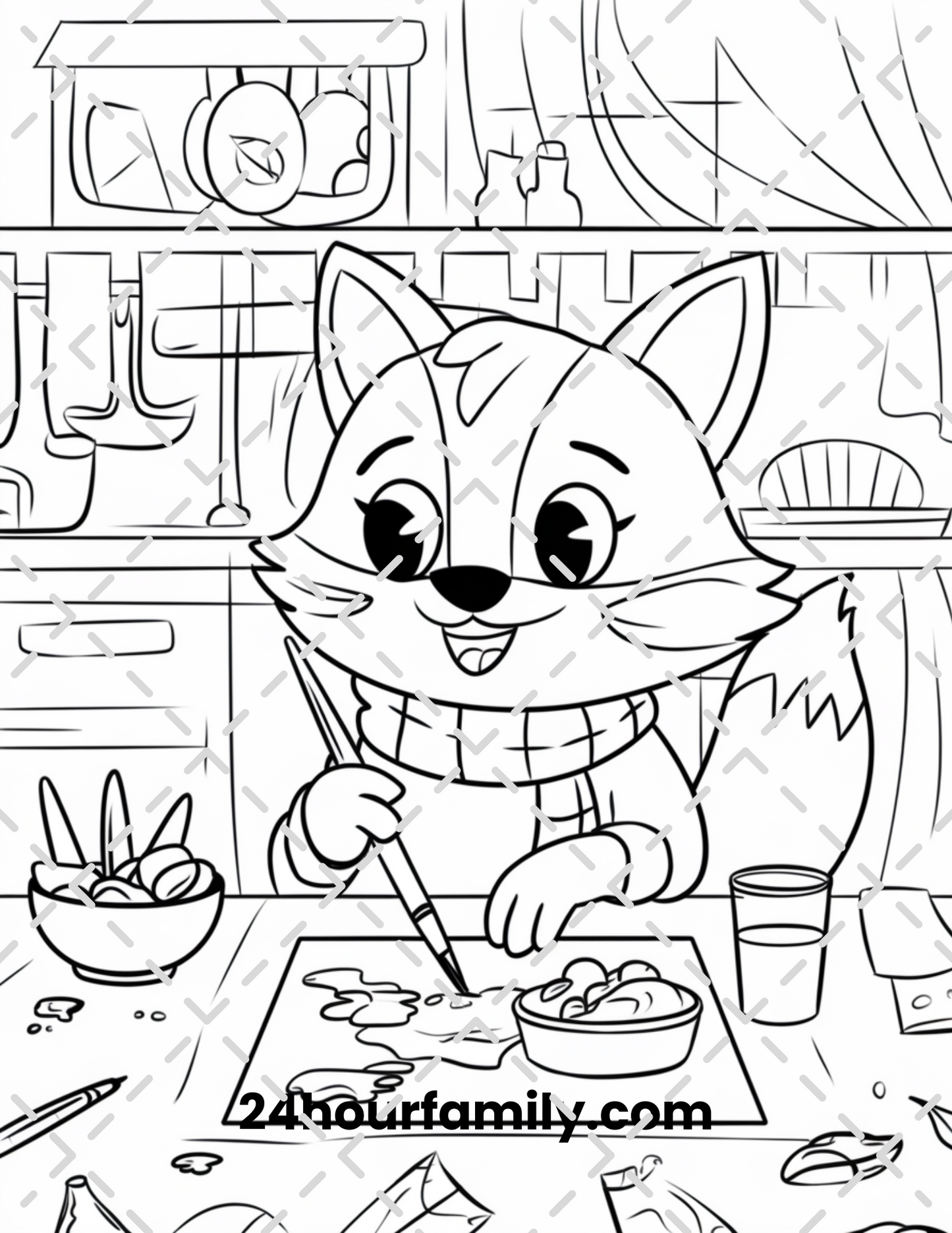 woodland creature coloring pages