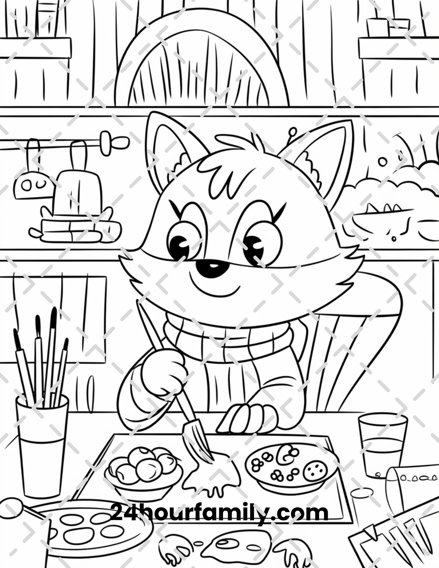 woodland creature coloring pages