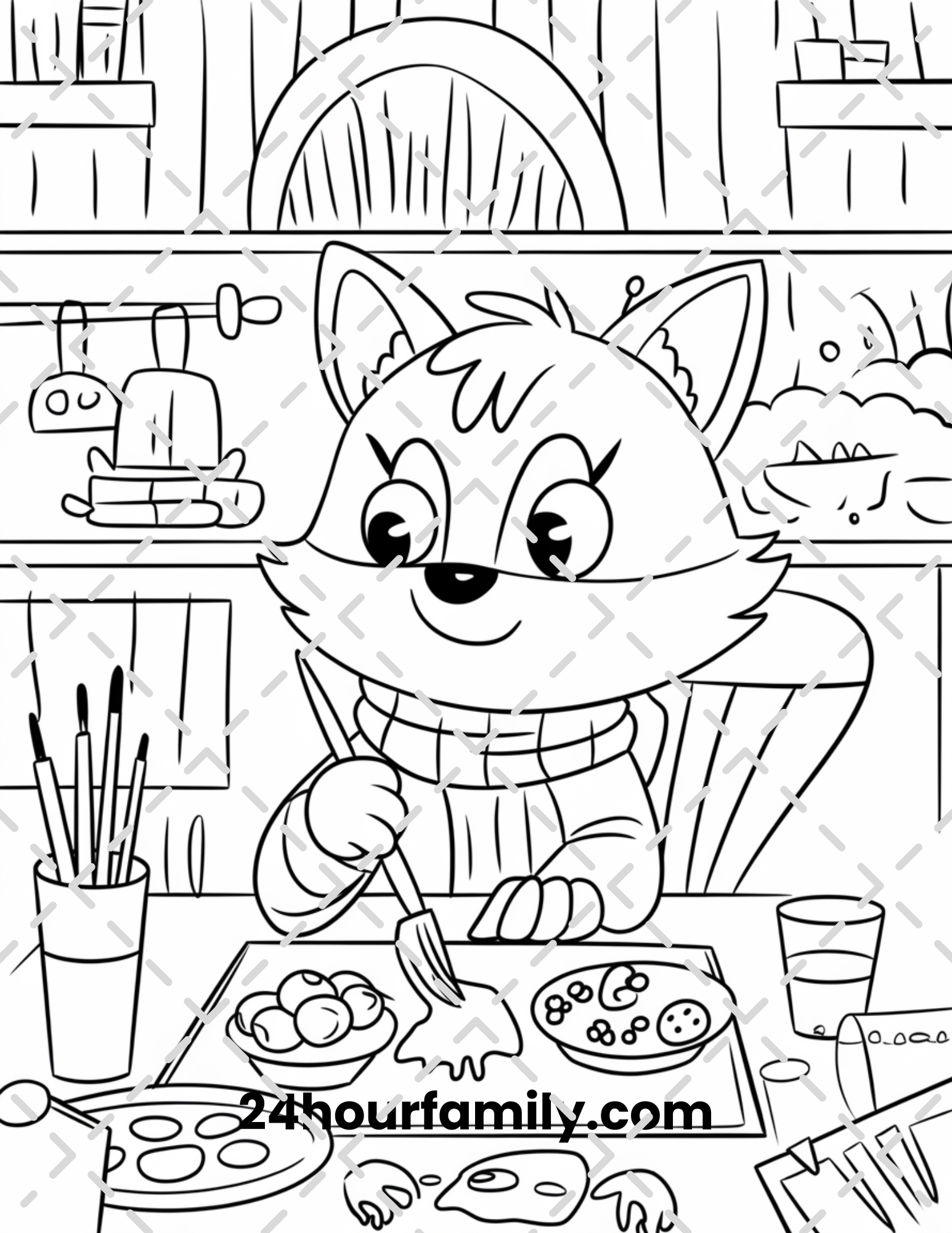 woodland creature coloring pages