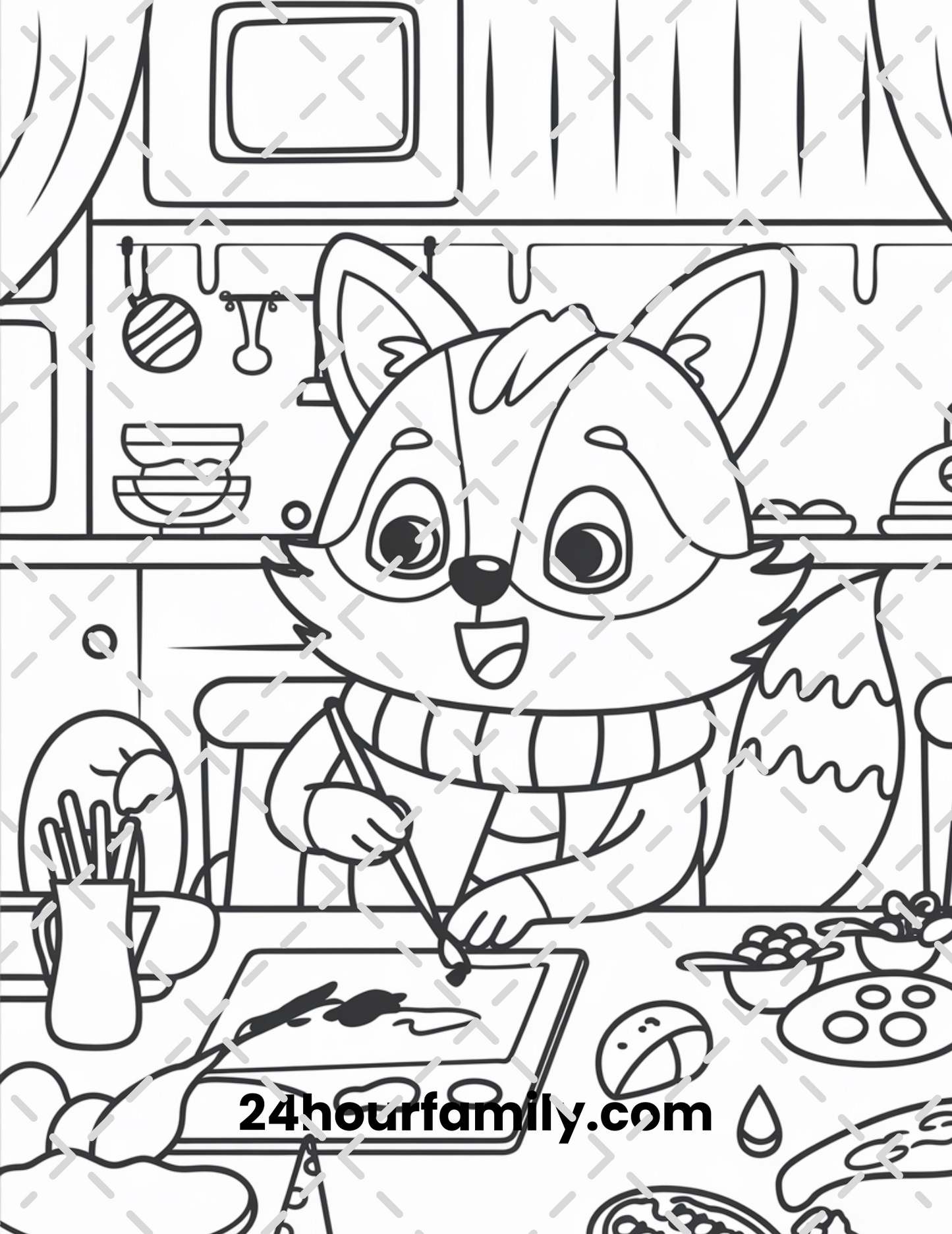 woodland creature coloring pages