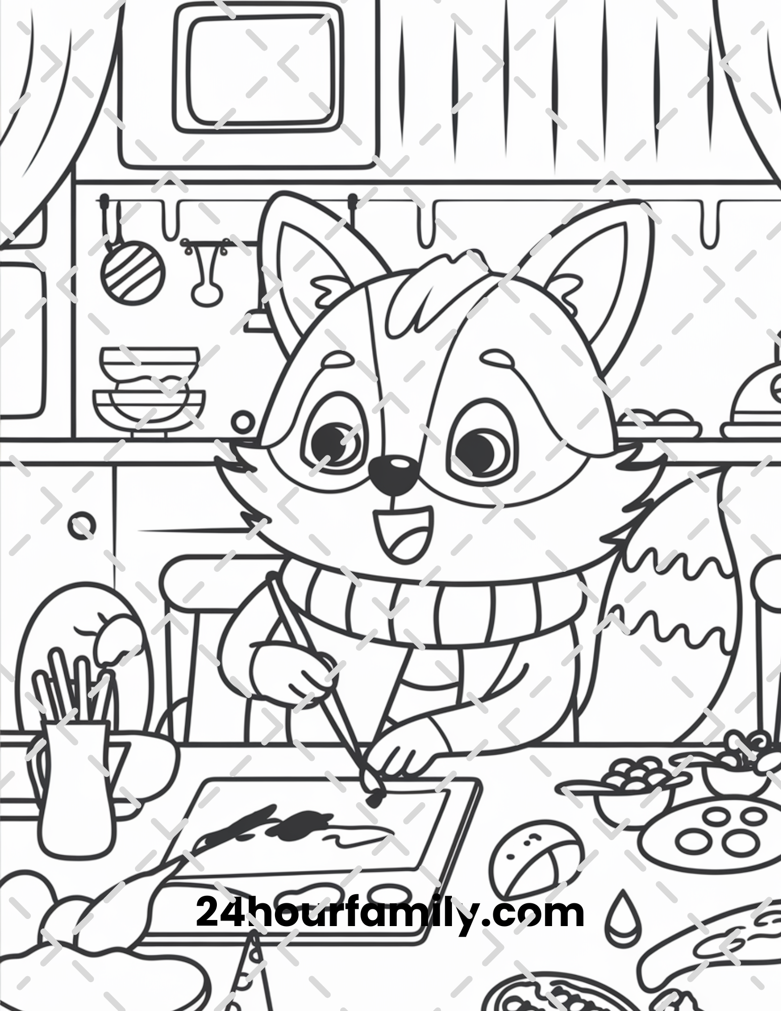 woodland creature coloring pages