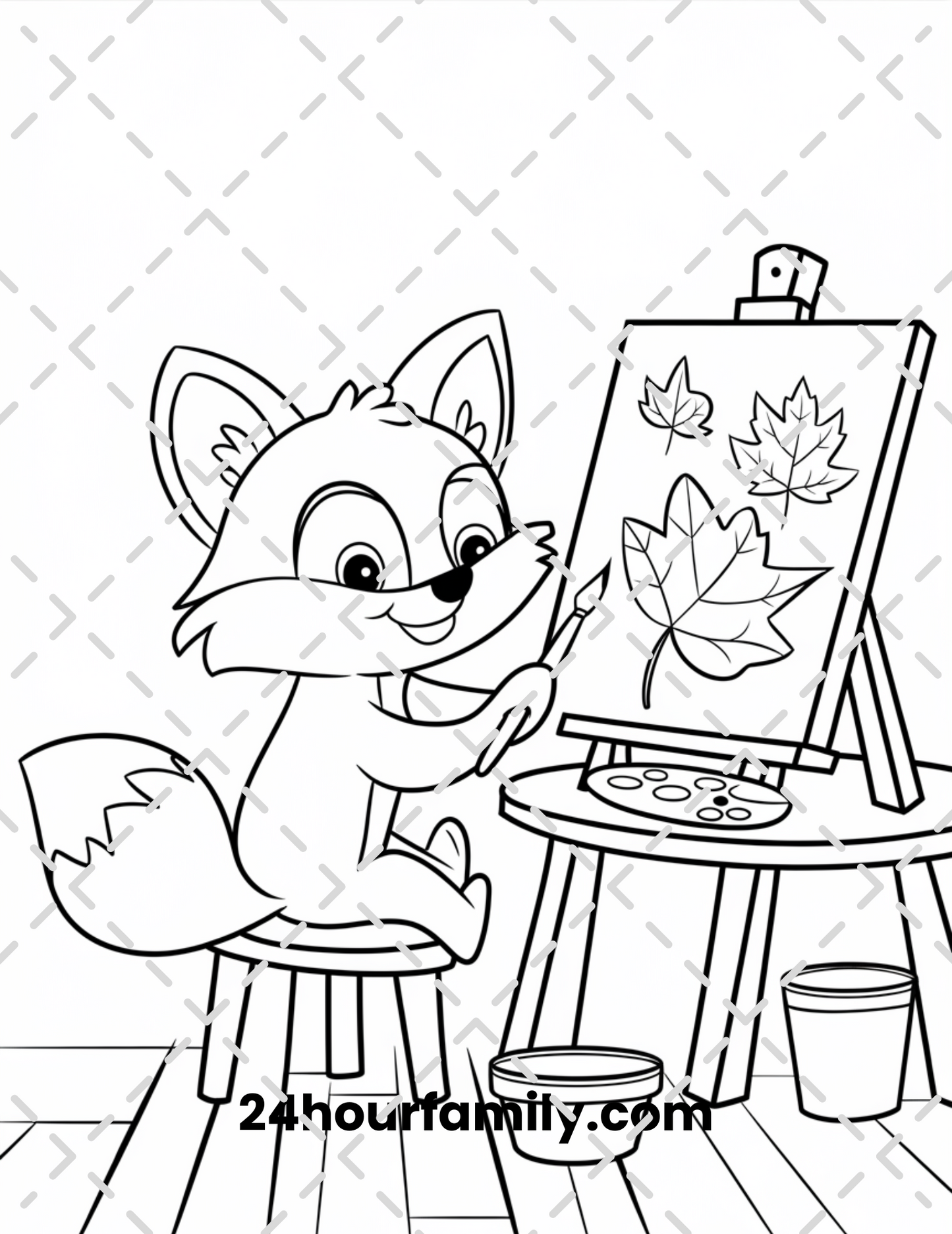 woodland creature coloring pages