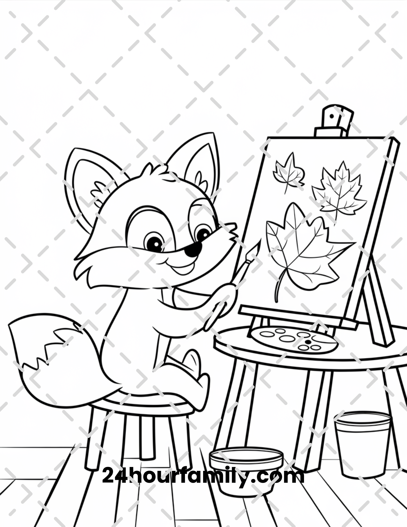 woodland creature coloring pages
