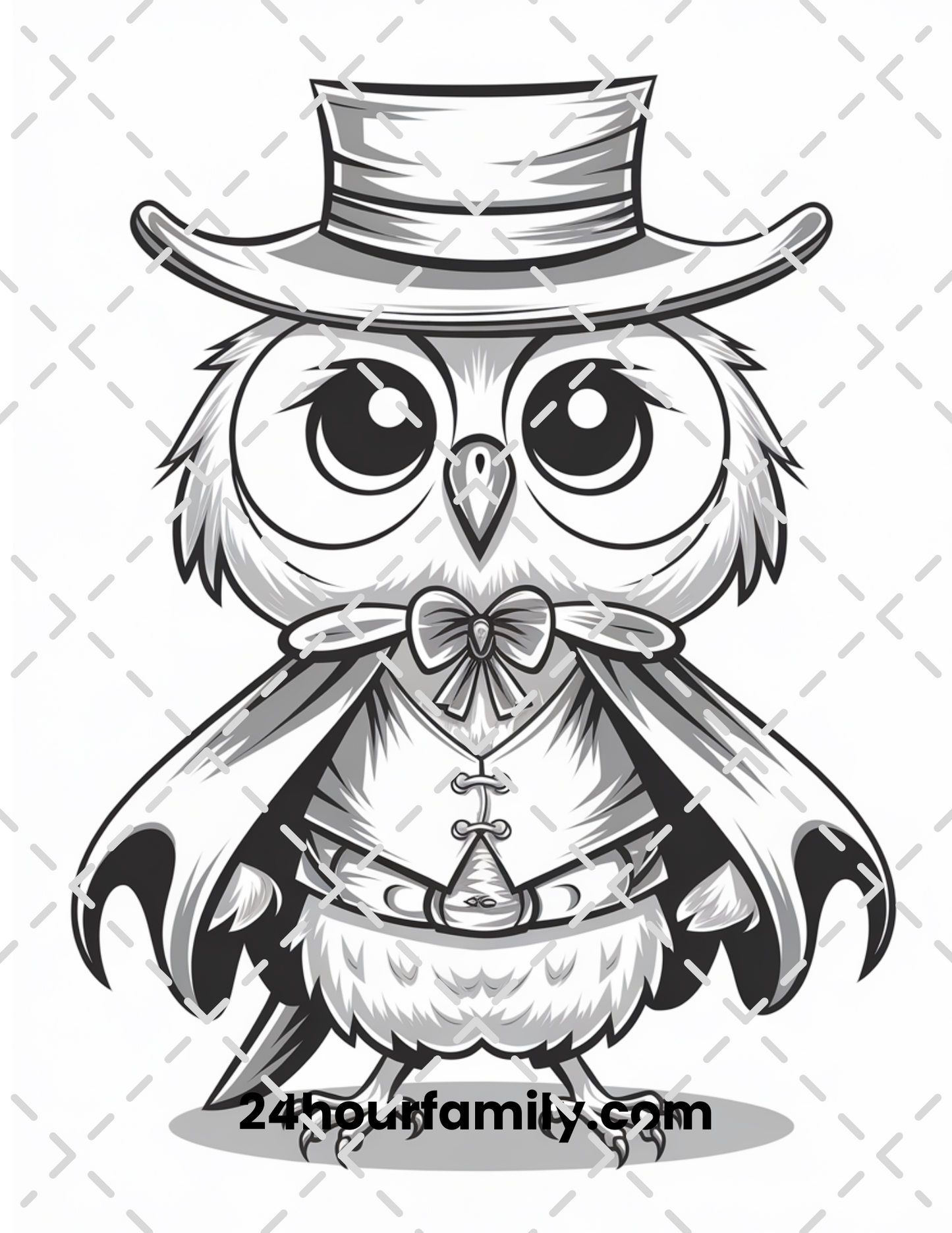 woodland creature digital coloring