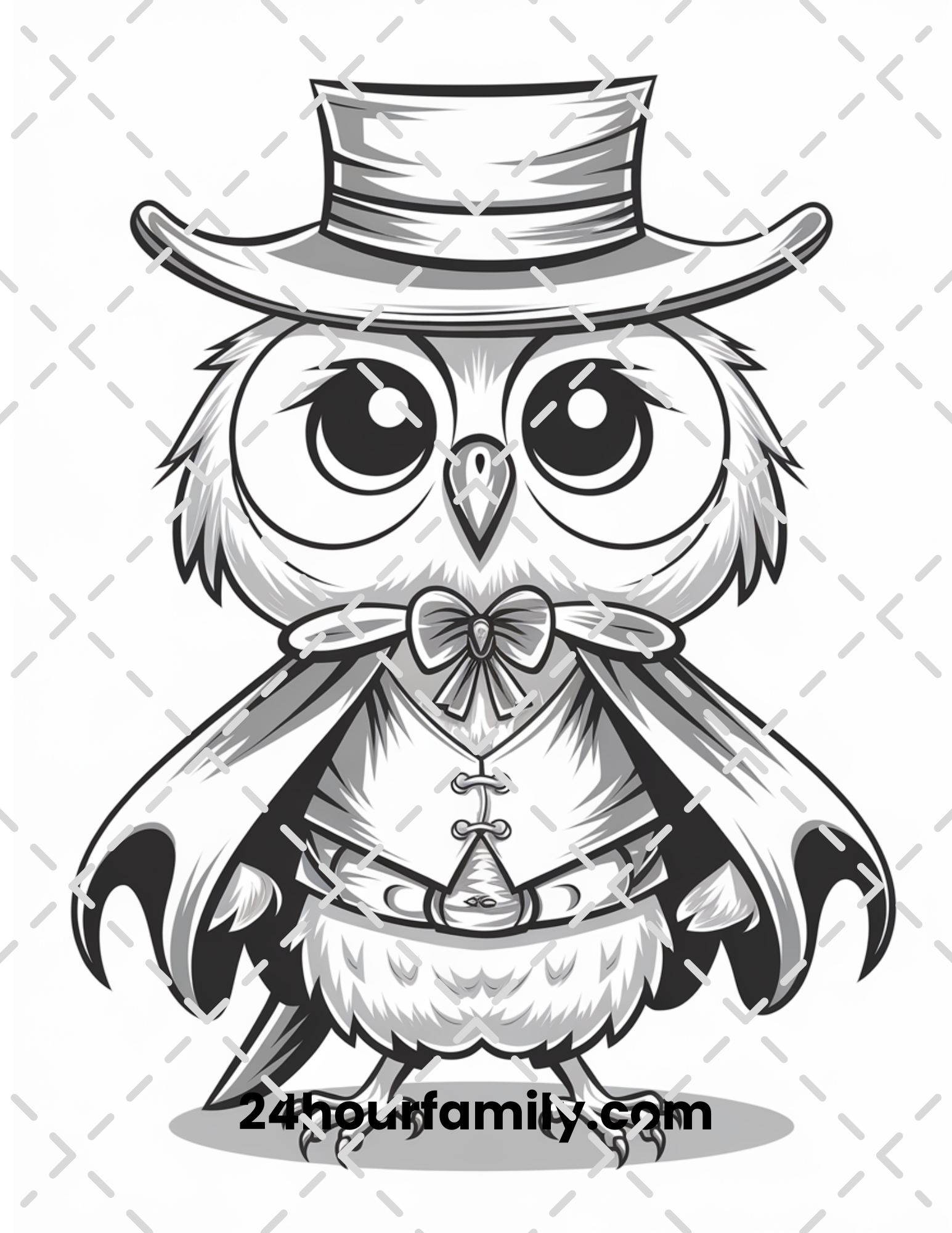 woodland creature digital coloring