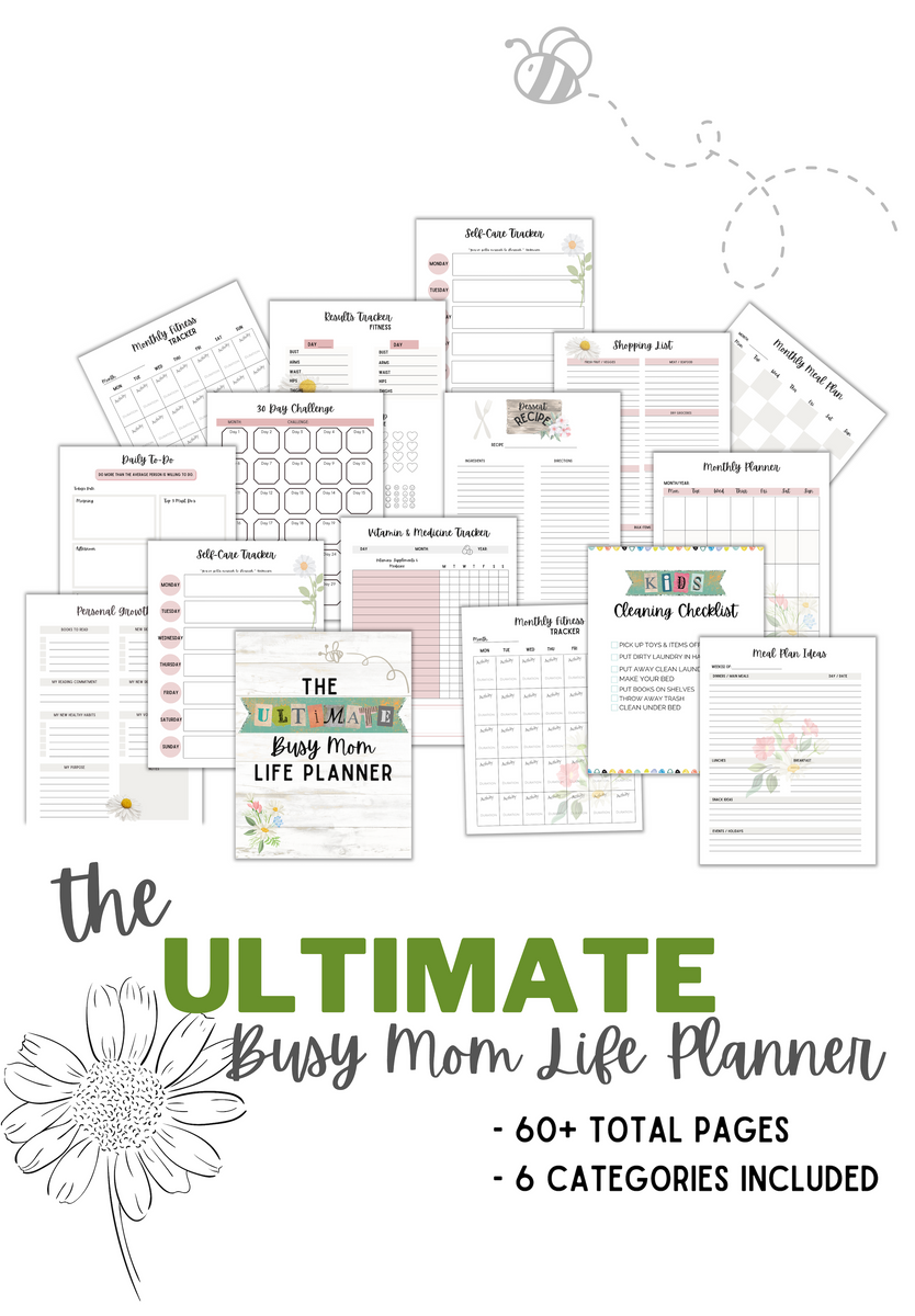 Ultimate Life Planner Life Binder Planner Bundle Daily Planner Weekly  Planner Monthly Planner Budget Planner Fitness Planner Inserts Pdf 