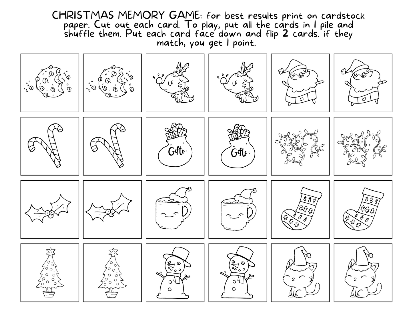 Fun Christmas Printable Bundle - 14 Pages