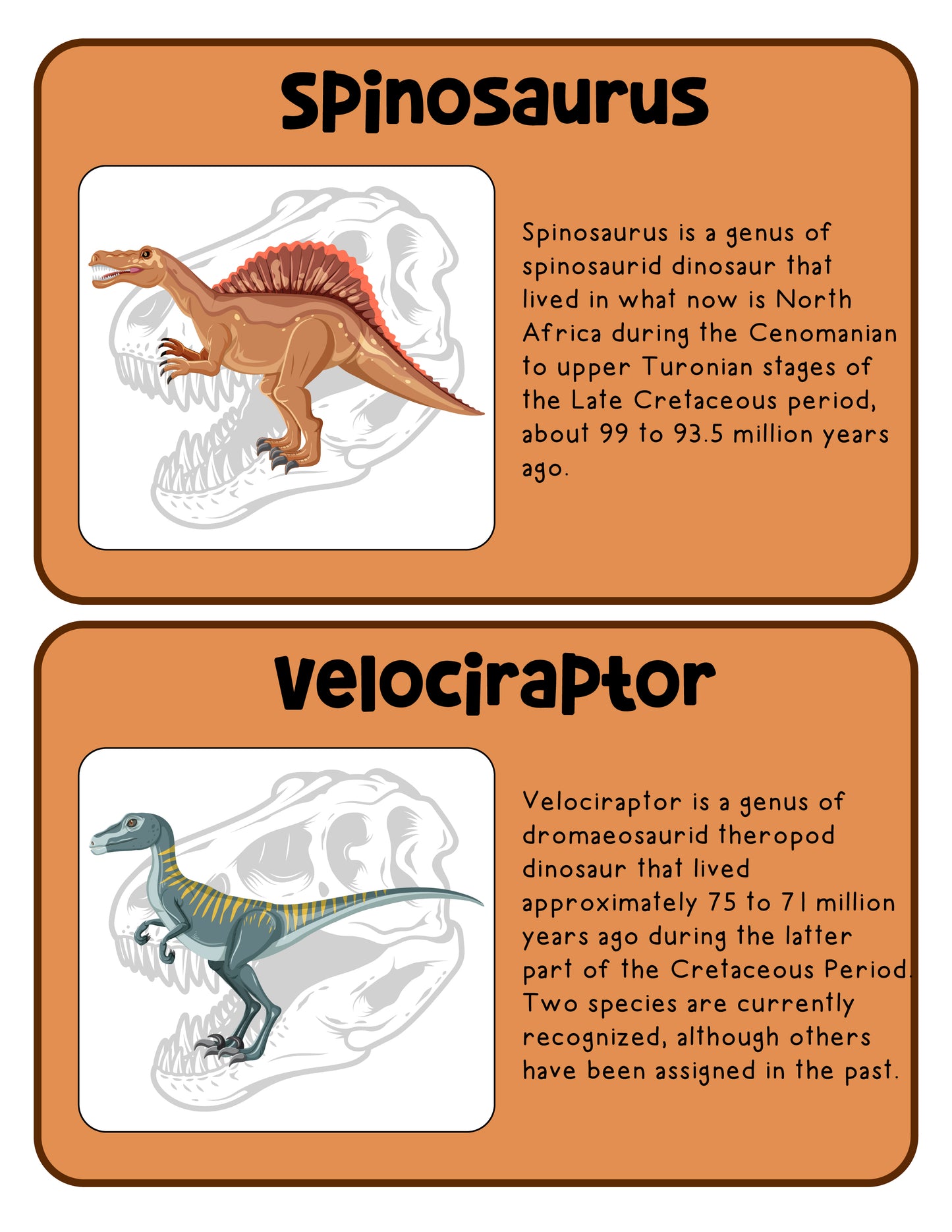 Dinosaurs Pretend Play Printable Pack (16 Pages)