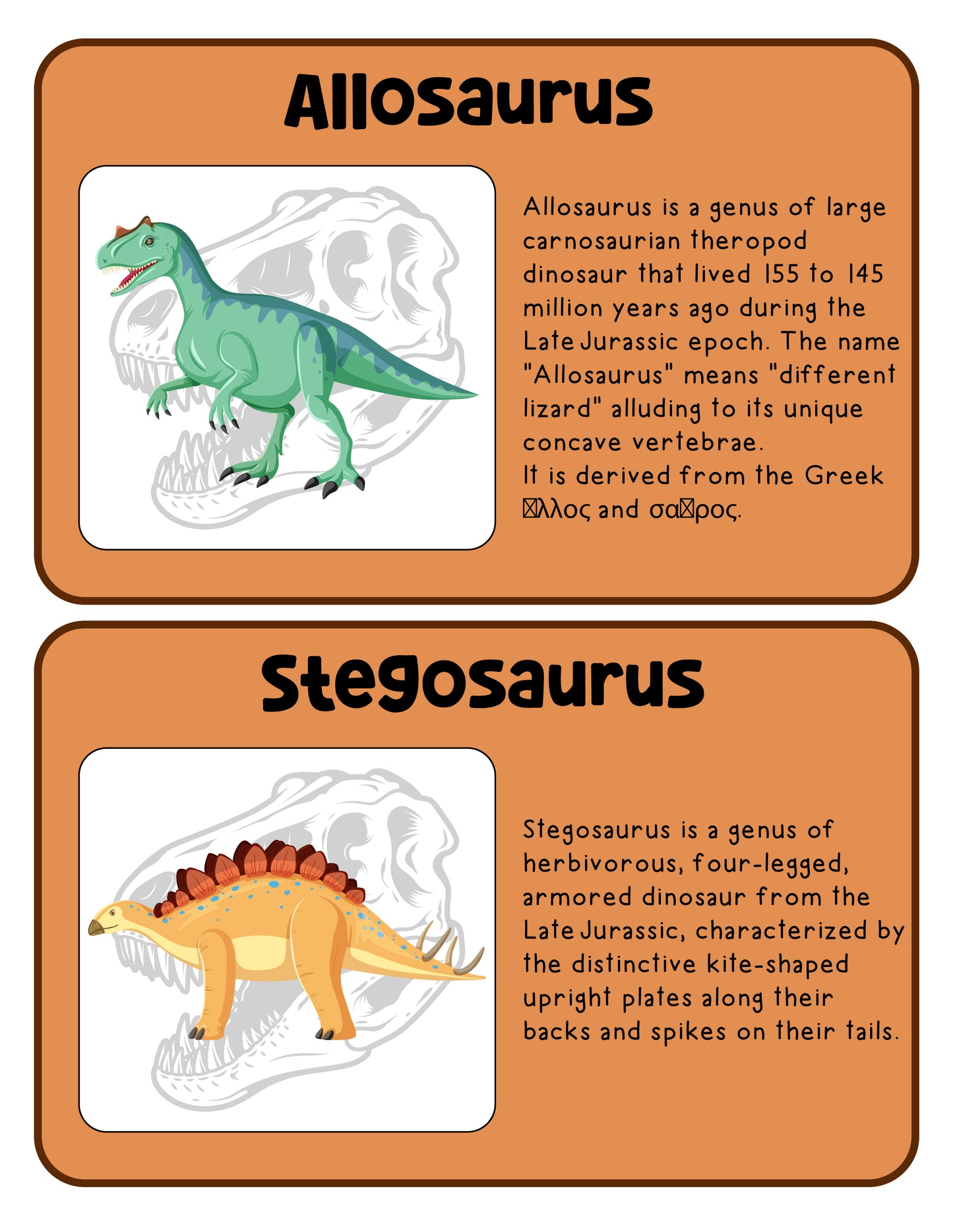 Dinosaurs Pretend Play Printable Pack (16 Pages)